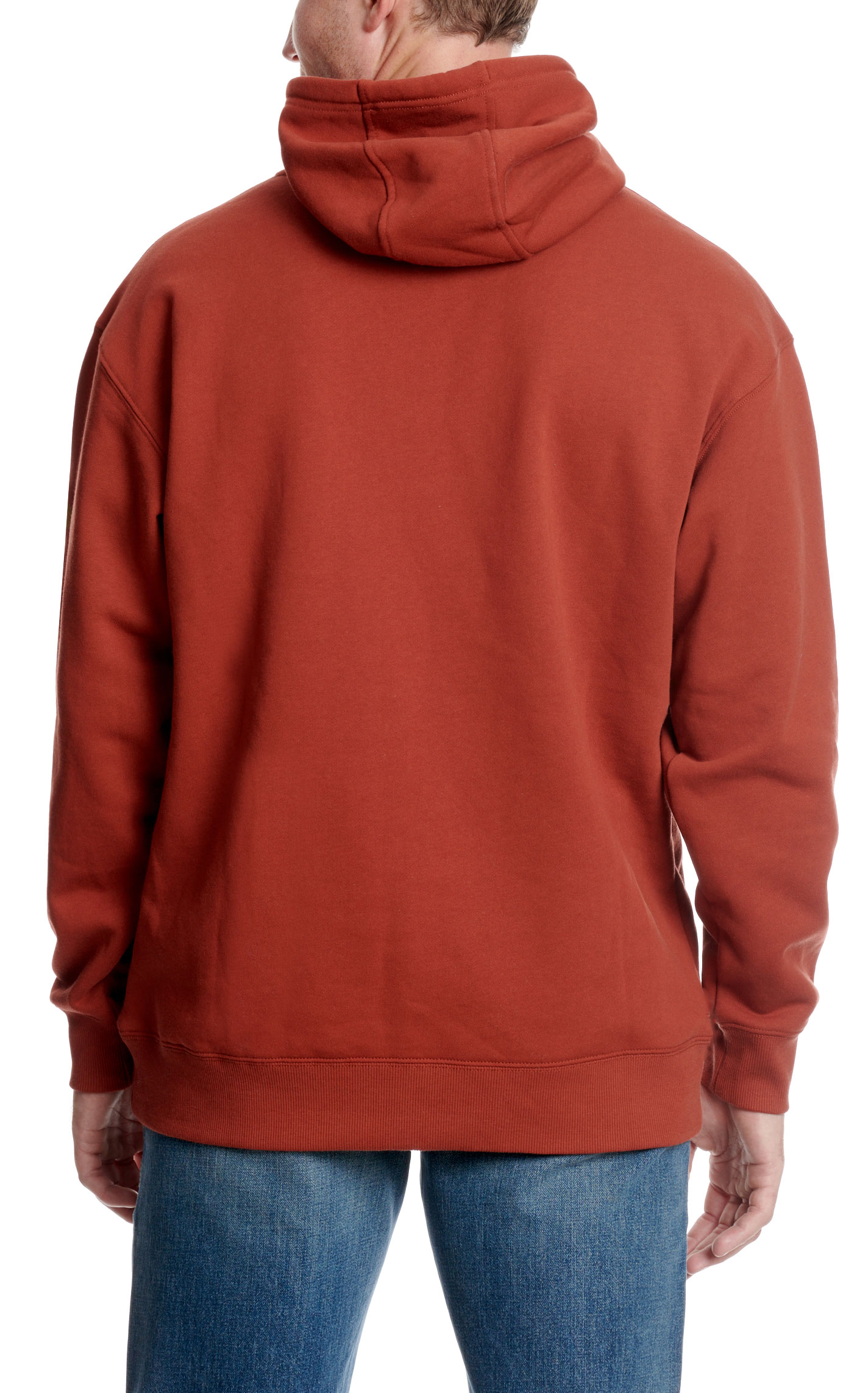 Ariat Men's Rebar All Weather Rich Rust & Logo Sleeve Work Hoodie - Image 1