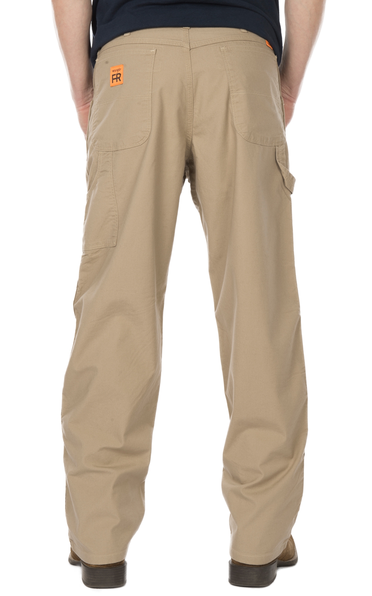 Wrangler Men's Khaki Canvas Advance Comfort FR Carpenter Jean - Image 1