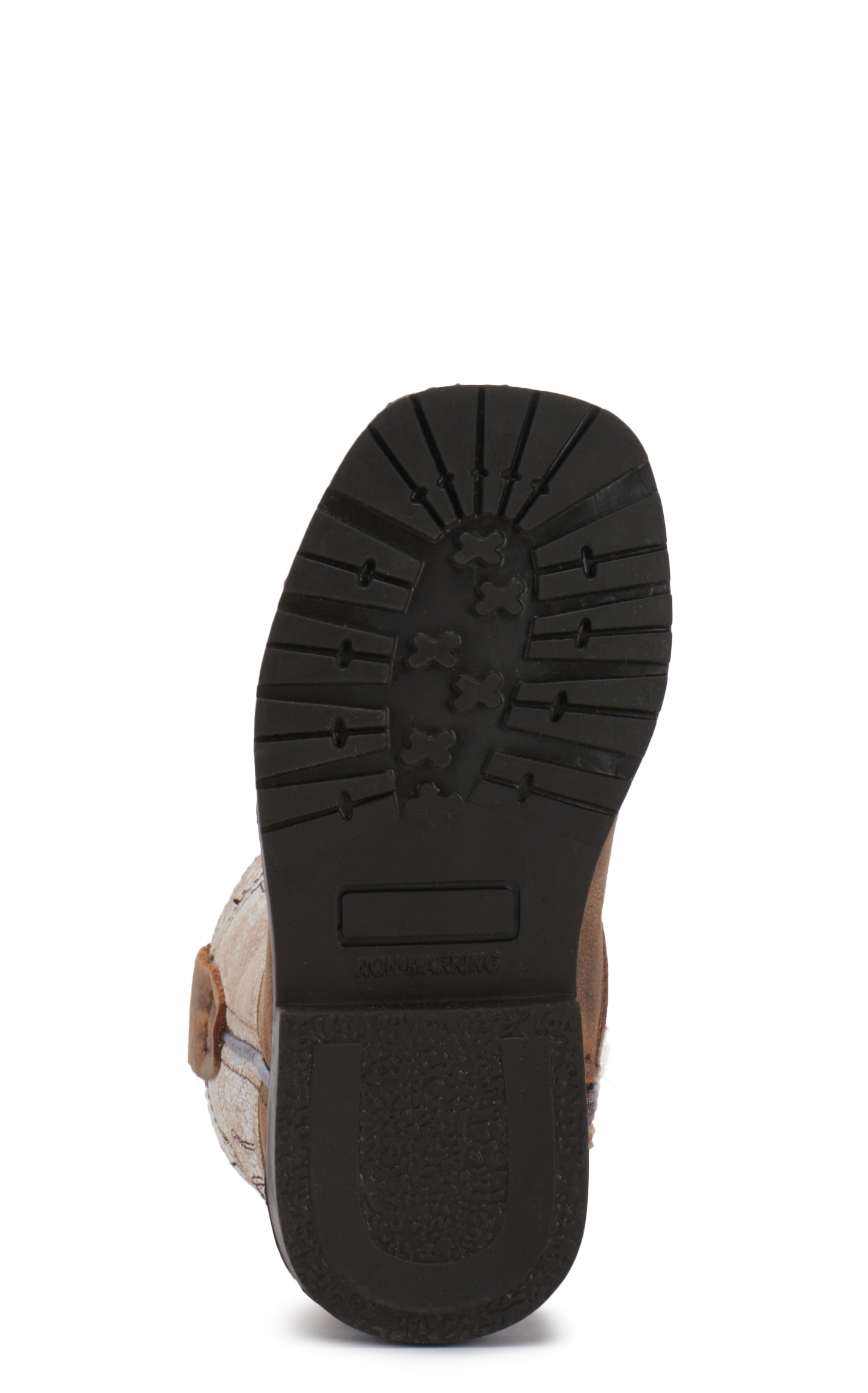 Smoky Mountain Toddler Distressed Autry Brown and Antique White Square Toe Cowboy Boots - Image 1