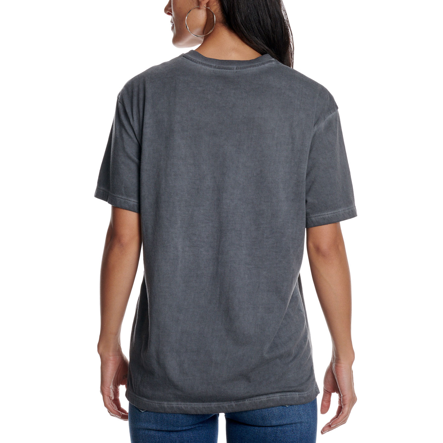 Zutter Women's Washed Charcoal Sketch Skull Graphic T-Shirt - Image 1