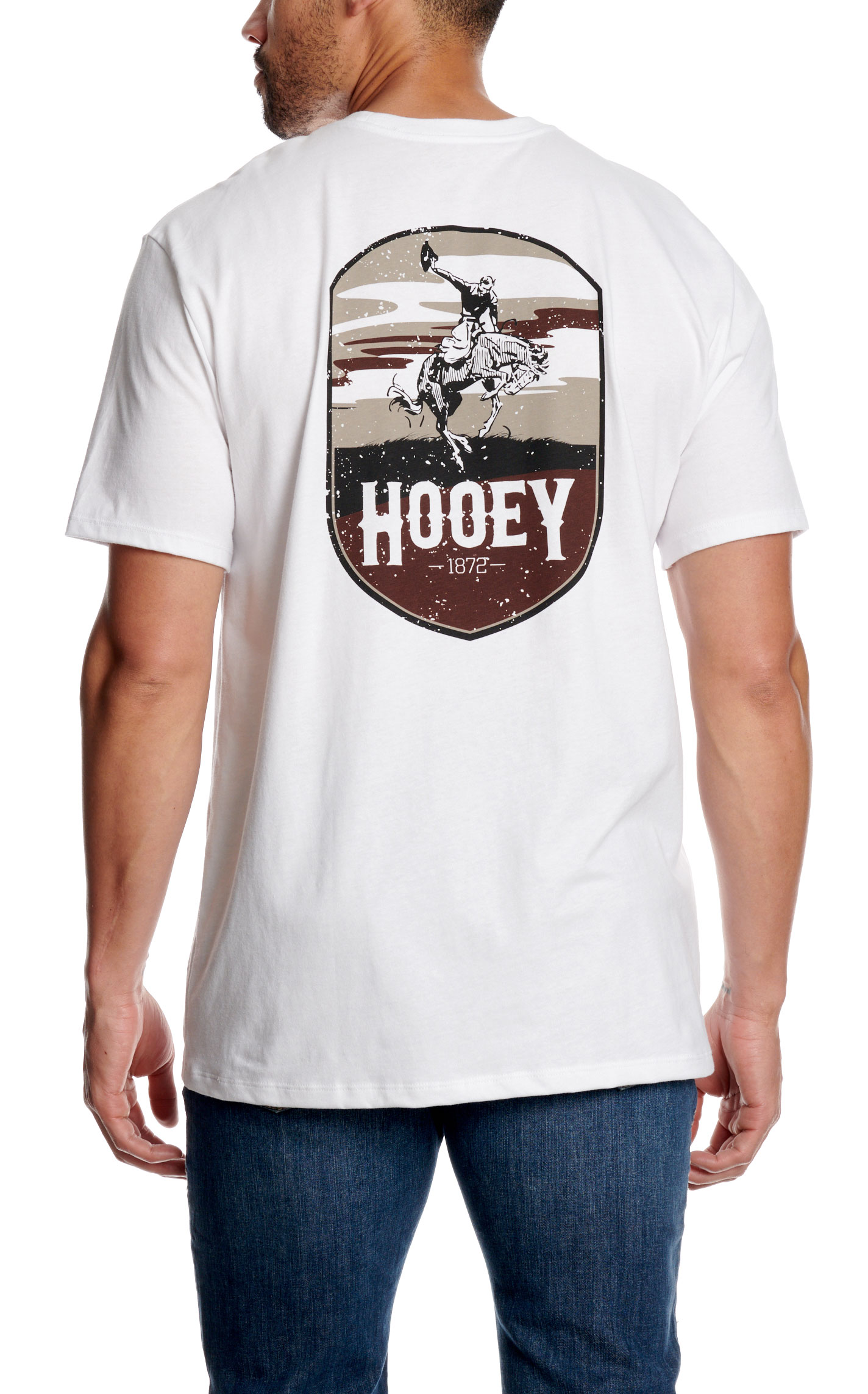 Hooey Men's Cheyenne White Logo Graphic T-Shirt - Image 2