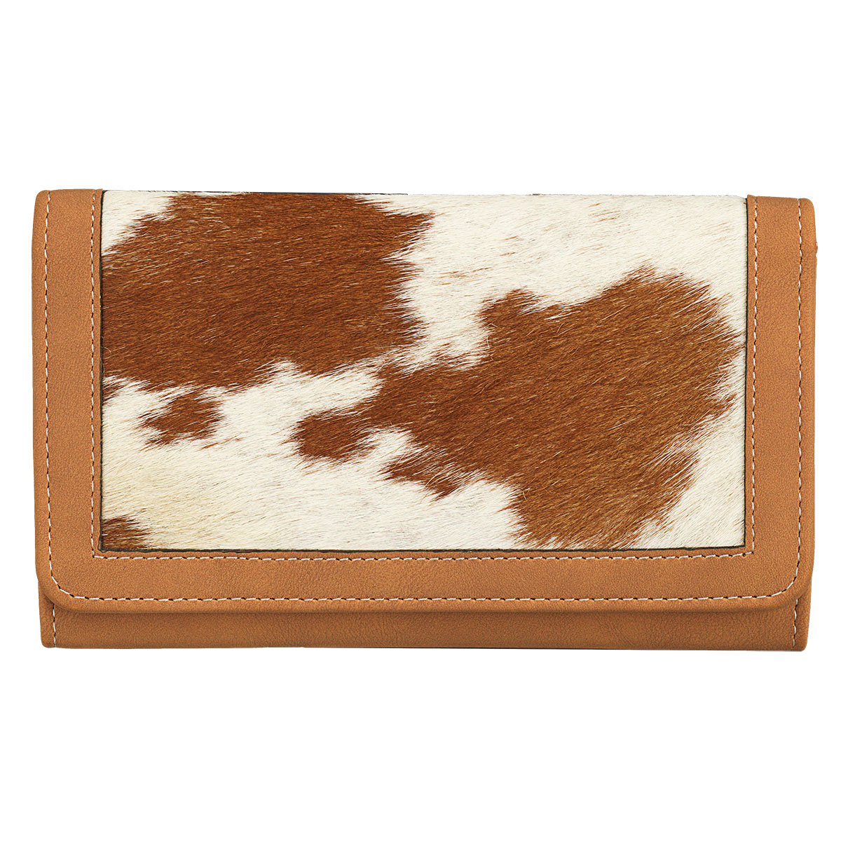 Nocona Tan Hair On Cowhide Faith Wallet - Image 1