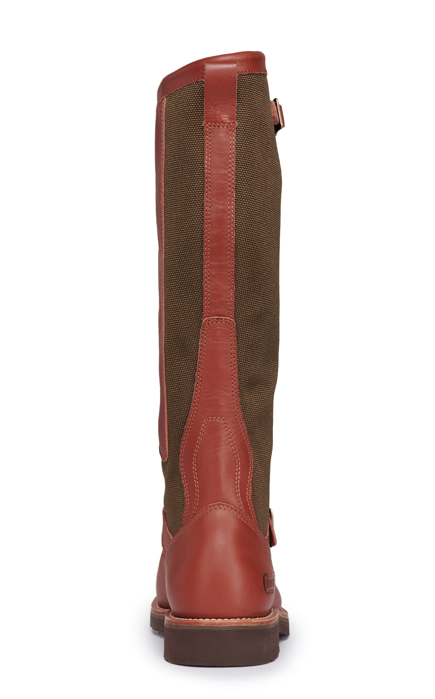 Chippewa Men's Descaro Oro Russet Brown & Espresso Round Toe Snake Boots - Image 1