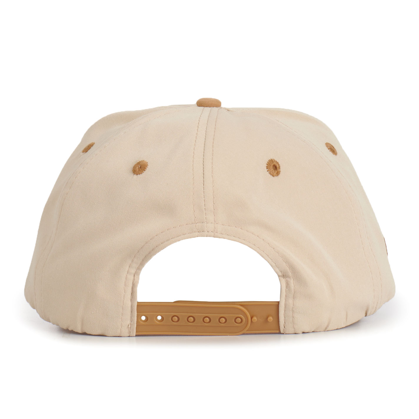 Classic Cowboy Cream and Tan Lambert Brand Embroidered Snapback Cap - Image 1