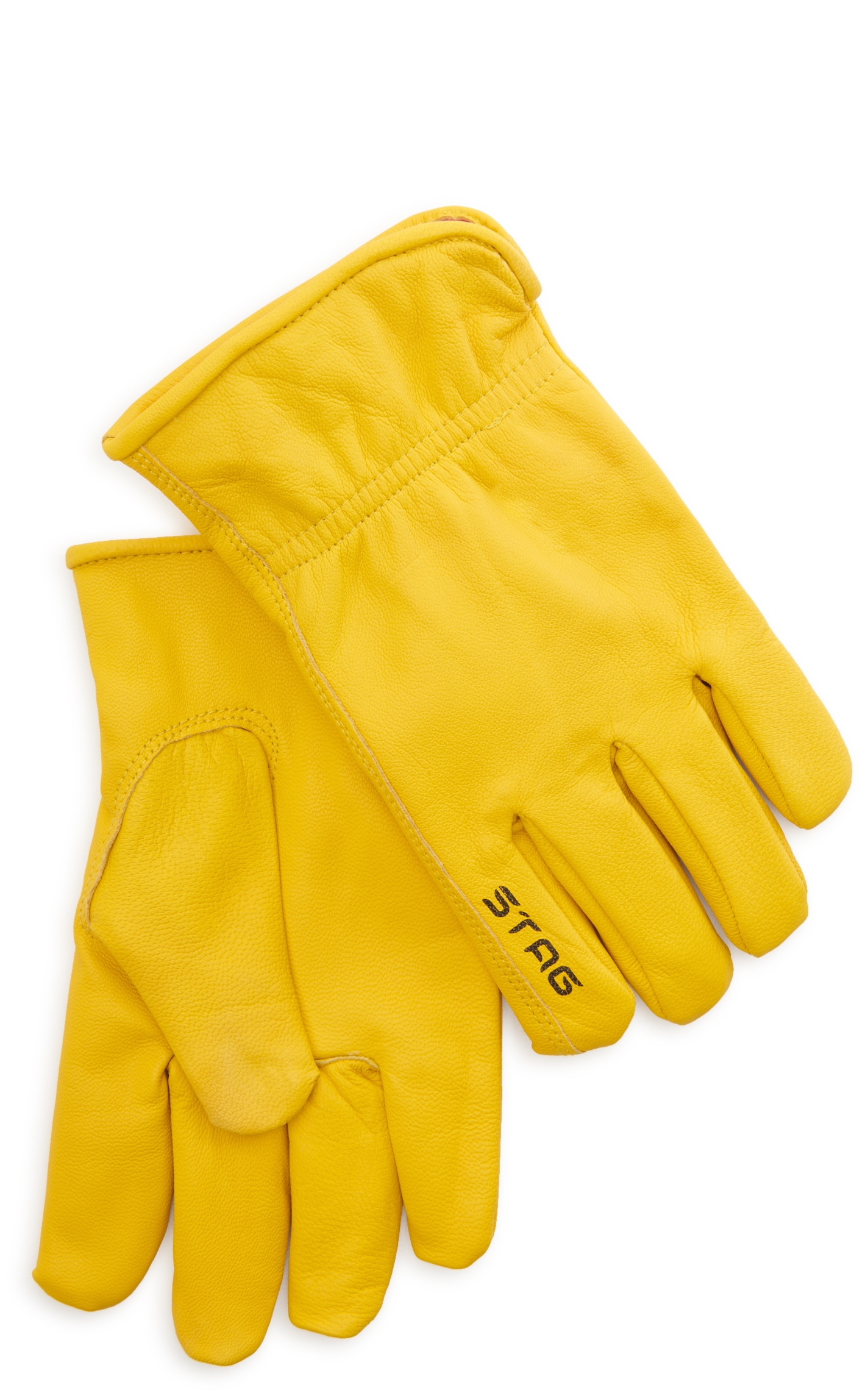 Golden Stag Fleece Lined Elkskin Leather Work Gloves - Image 1