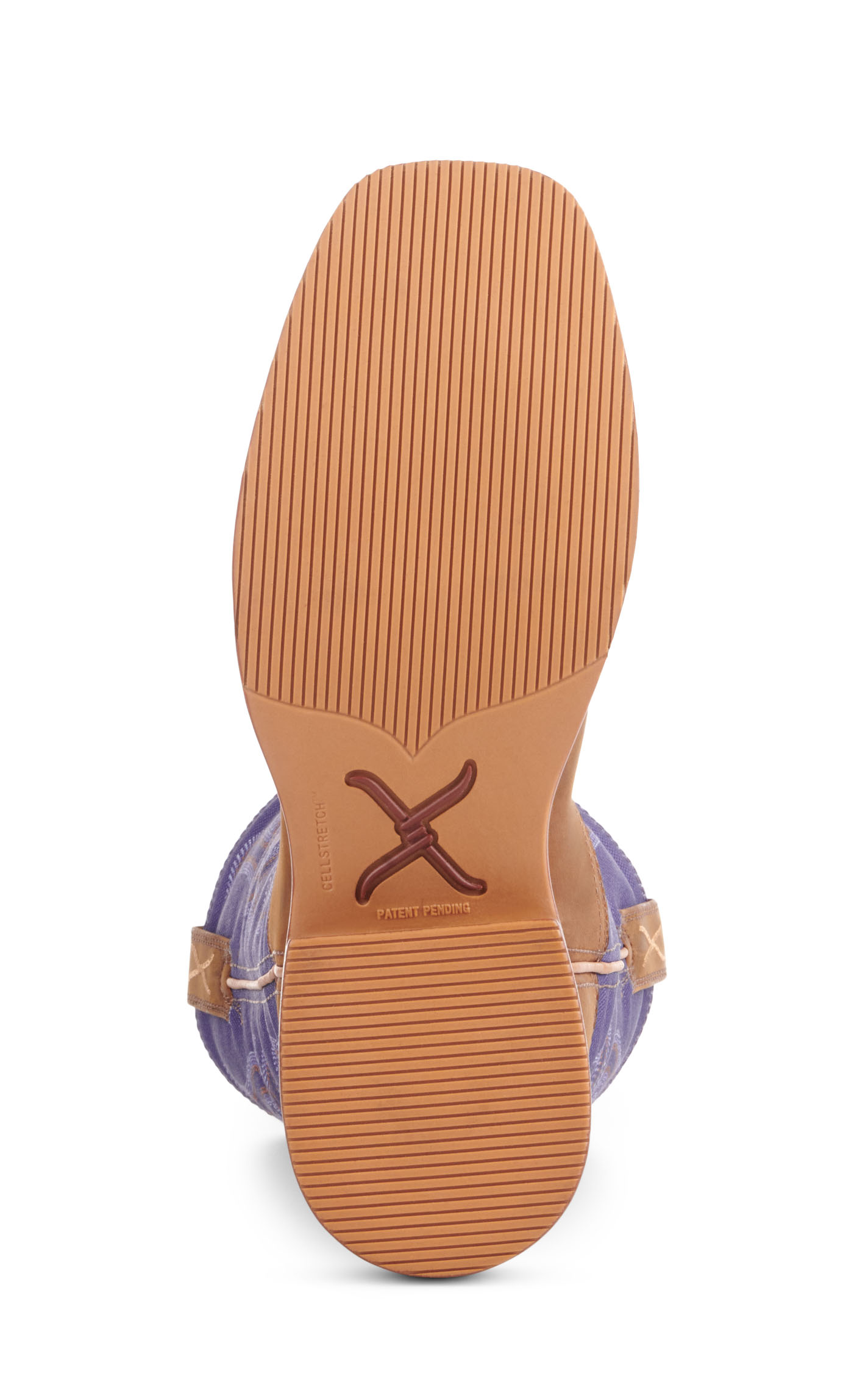 Twisted X Women’s Distressed Saddle and Iris Tech X Wide Square Toe Cowboy Boots - Image 1