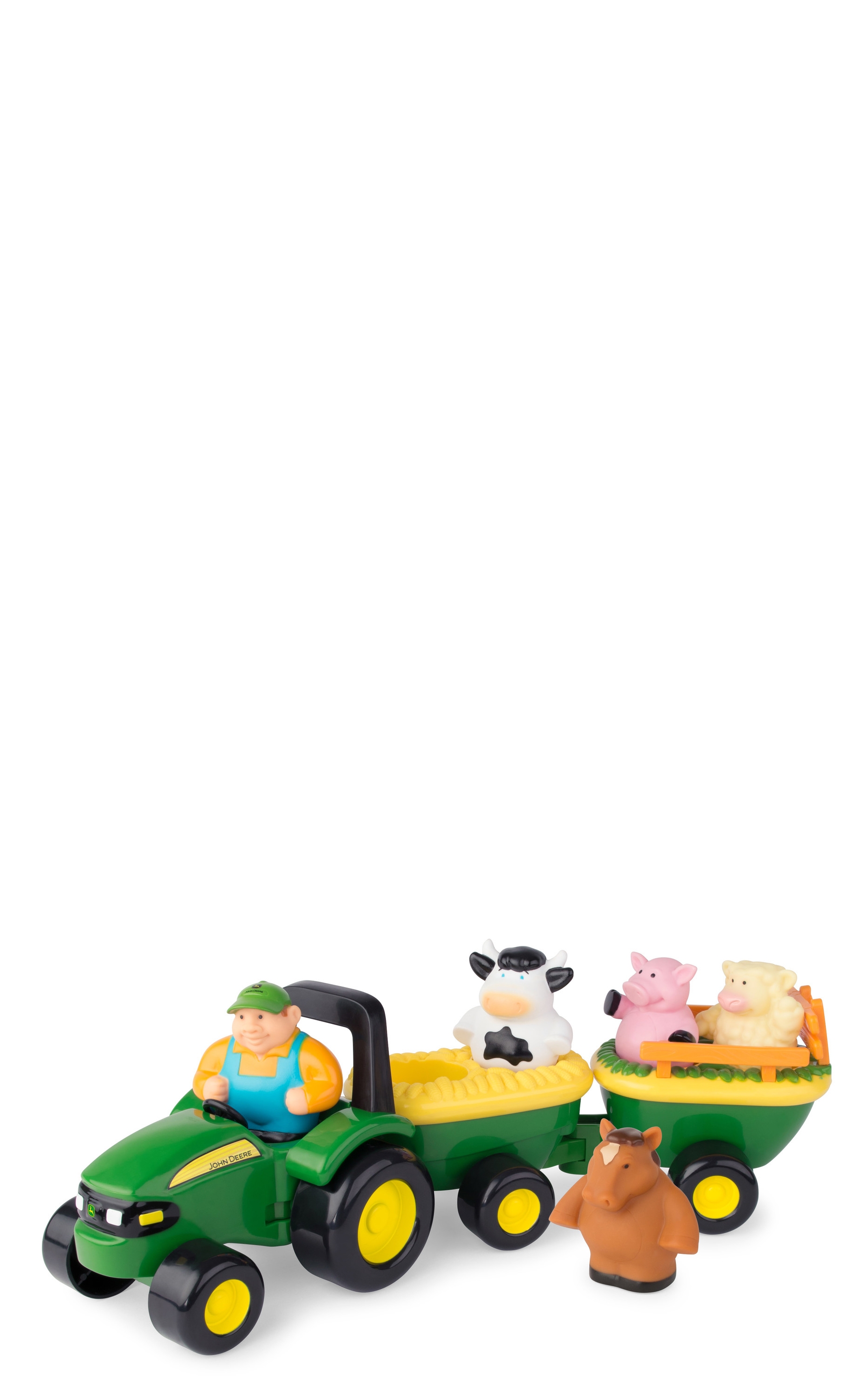 John Deere Animal Sounds Hay Ride Toy Set - Image 1