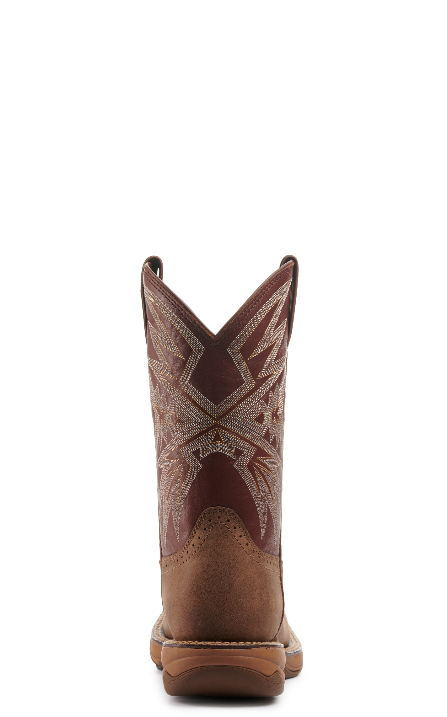 Tony Lama Men's Bartlett Tan and Cognac Wide Square Toe Work Boot - Image 1