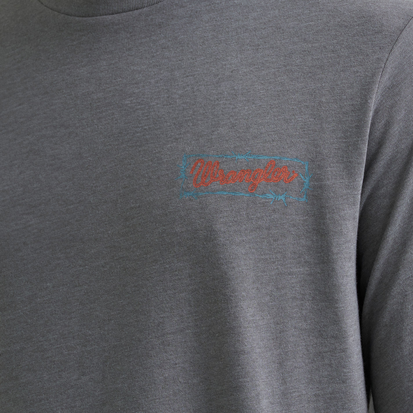 Wrangler Men's Gray American Original Graphic T-Shirt - Image 1
