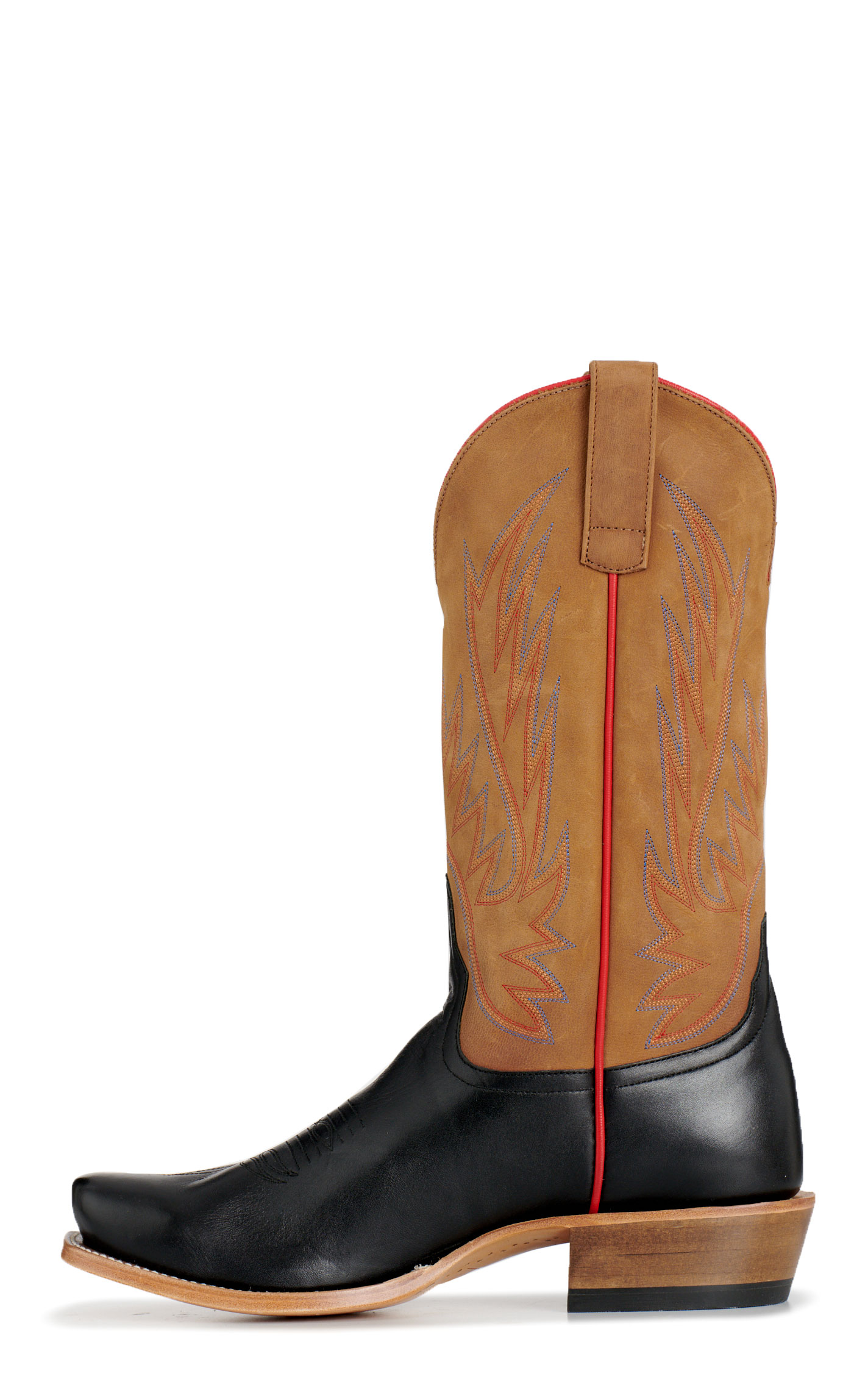 Anderson Bean Men's Horsepower Black & Copper Madcat Leather Snip Toe Cowboy Boots - Image 1
