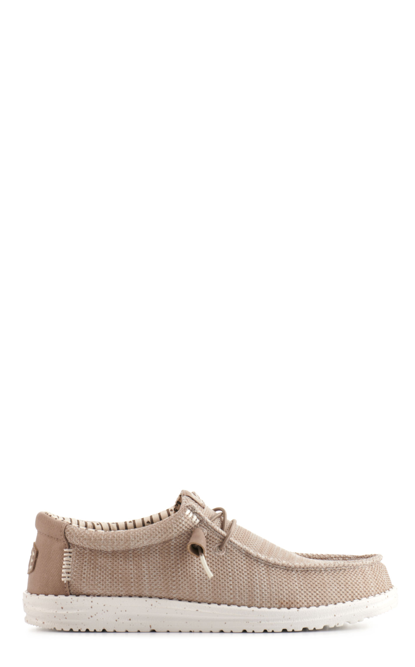 Hey Dude Men's Wally Stretch Sox Tan Moc Toe Casual Shoes - Image 1