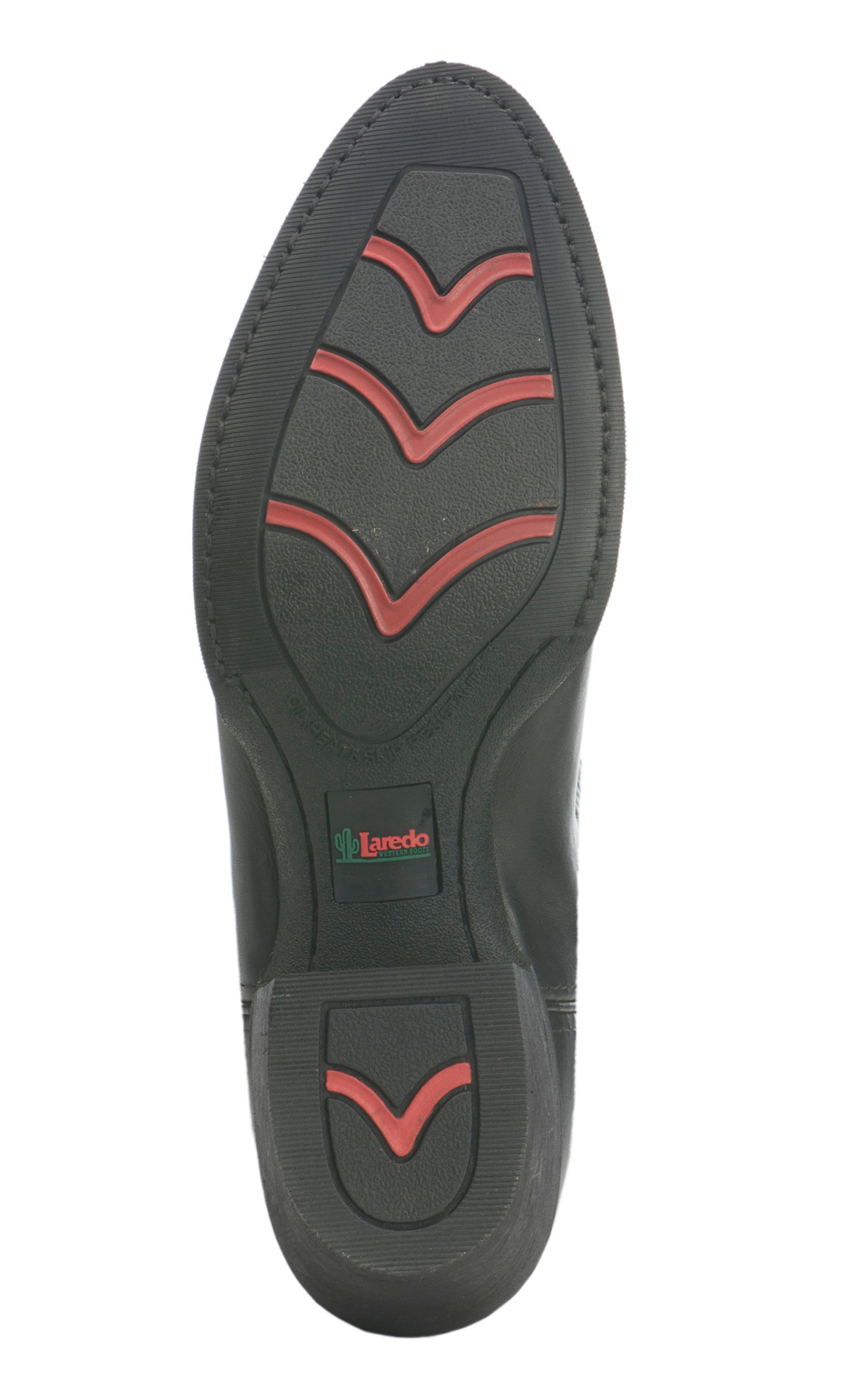 Laredo Men's Black Round Toe Cowboy Boots - Image 1