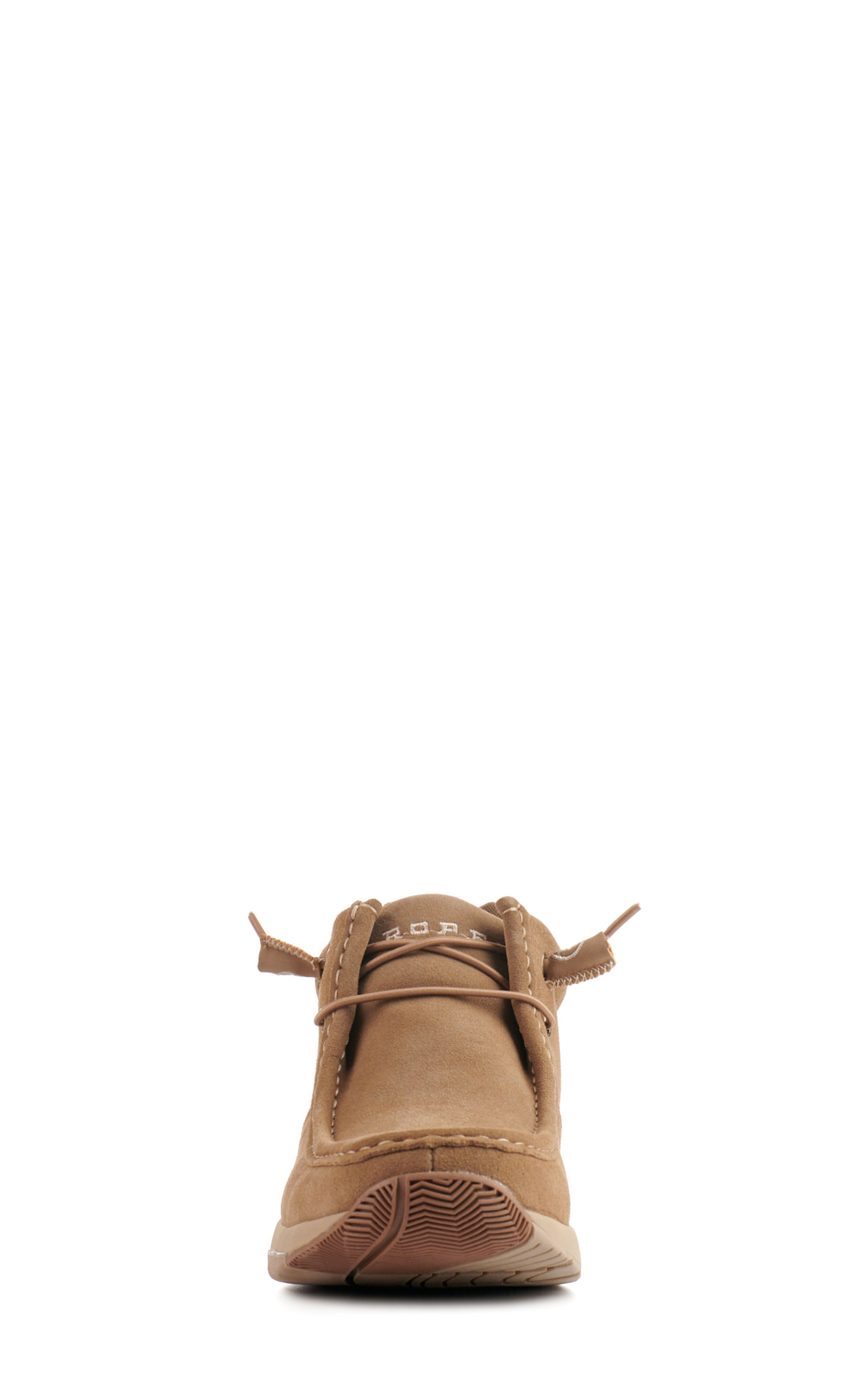 Roper Men's Clearcut Tan Suede Moc Toe Casual Shoes - Image 2