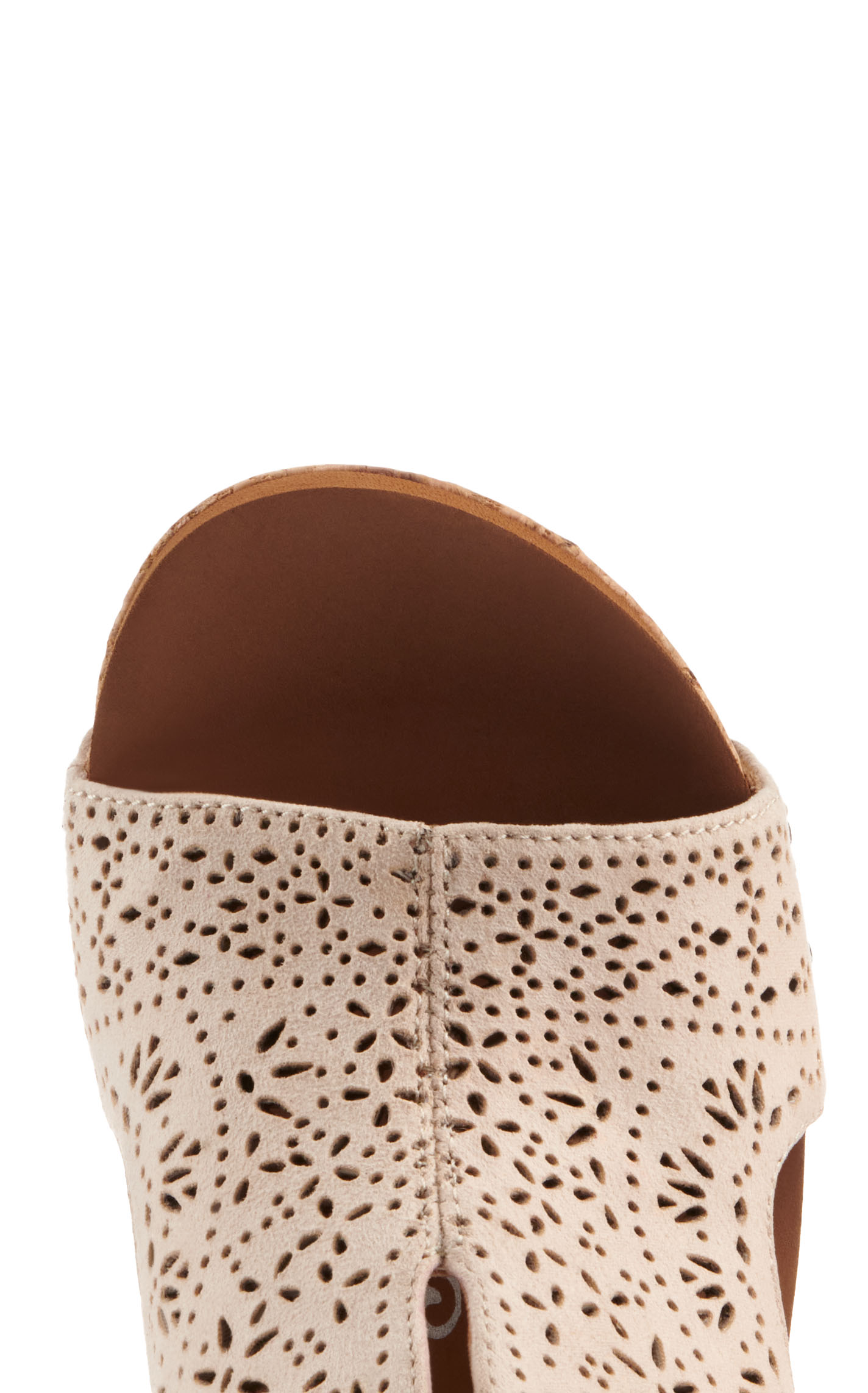 Very G Women's Free Fly Cream Floral Laser Cut Wedge Sandal - Image 1