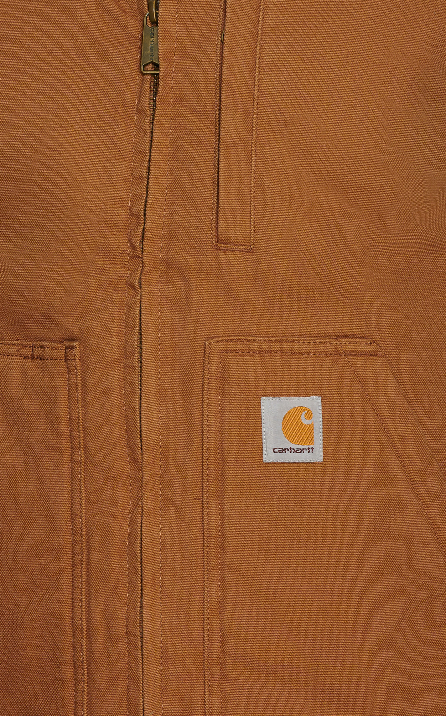 Carhartt Men's Carhartt Brown Sherpa Lined Vest - Image 1