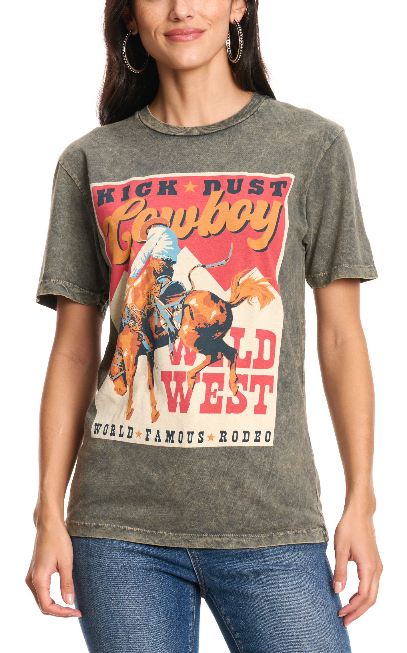 Lotus Fashion Women's Stone Kick Dust Graphic T-Shirt - Image 2