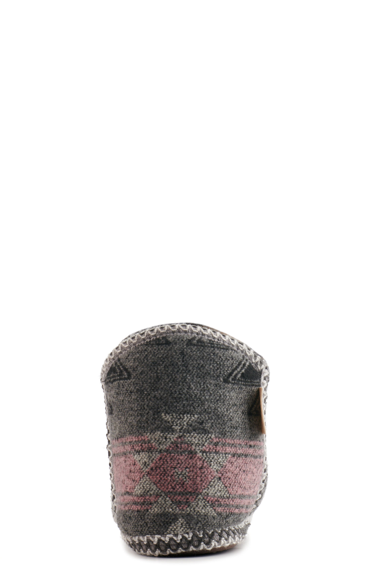 Blazin Roxx Women's Hallie Gray & Pink Blanket Print Booty Slippers - Image 1