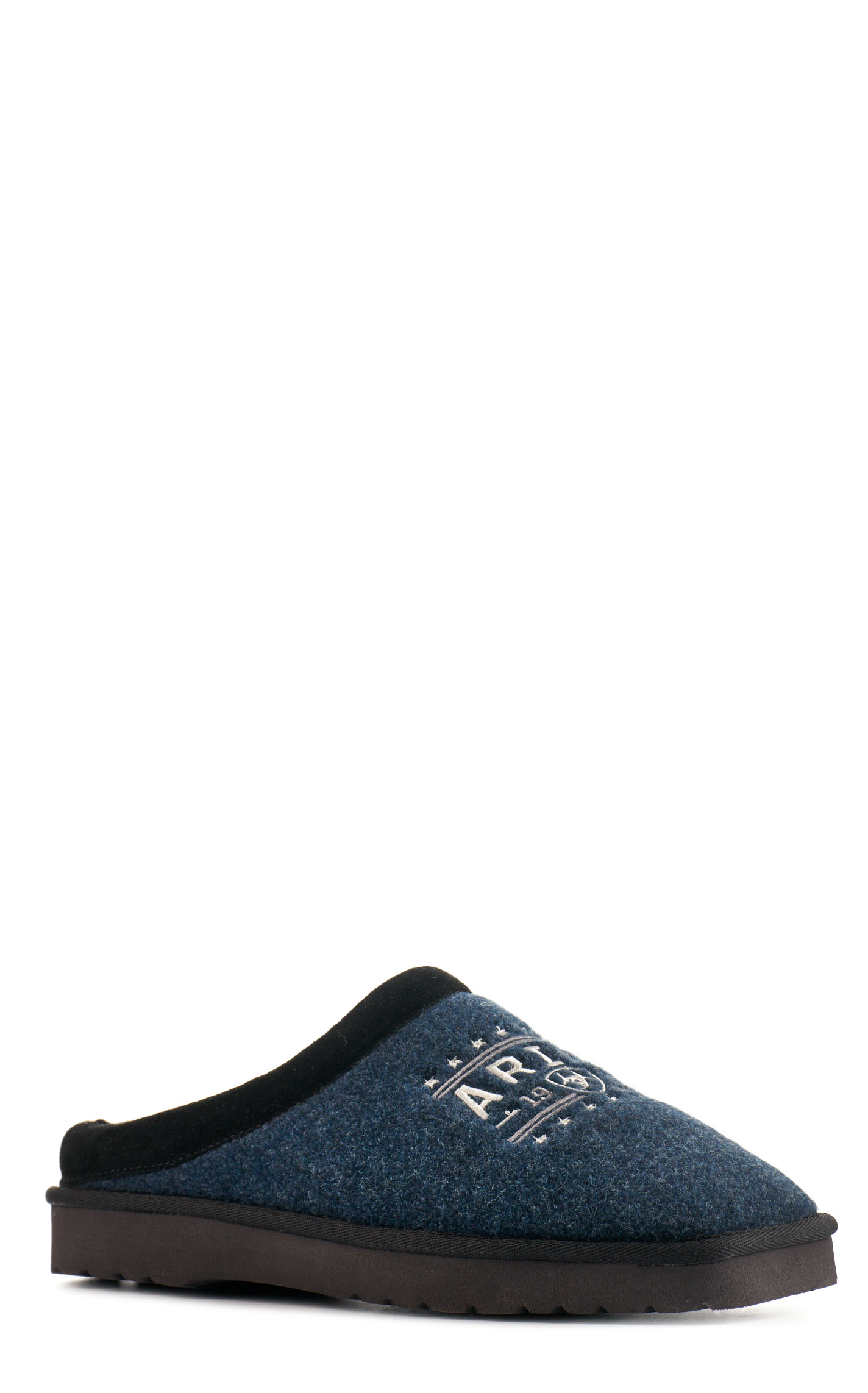 Ariat Men's 93 Liberty Navy Wool Slippers - Image 1
