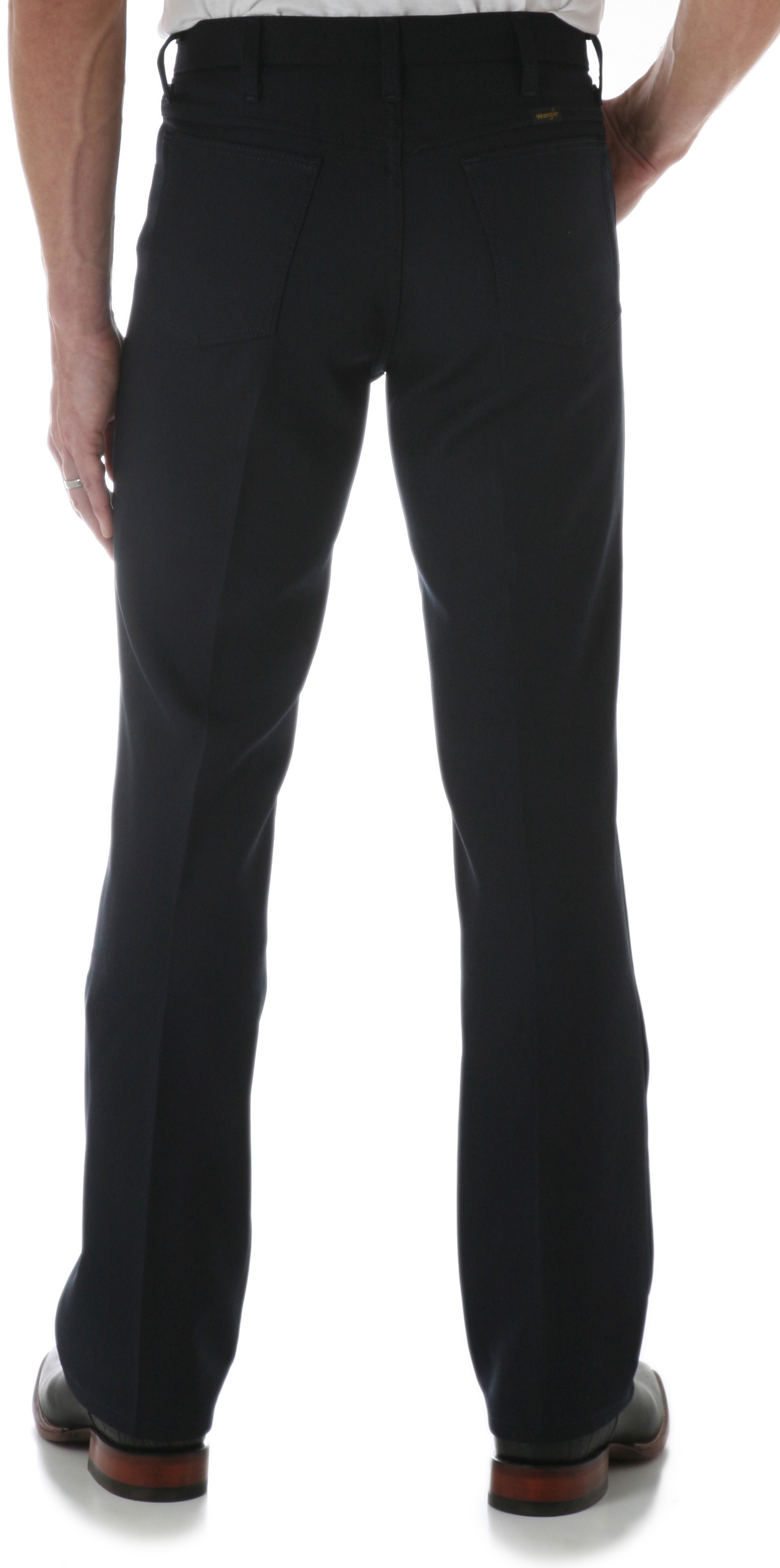 Wrangler Wrancher Navy Blue Large Waist Dress Pants - Image 1
