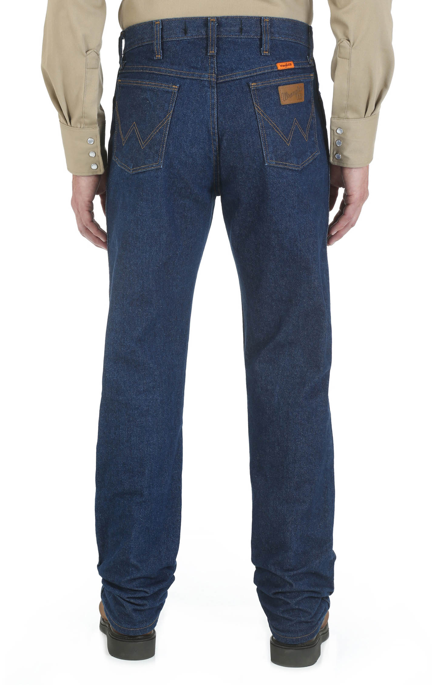 Wrangler Men's Original Fit Prewashed Flame Resistant Tall Work Jean - Image 1