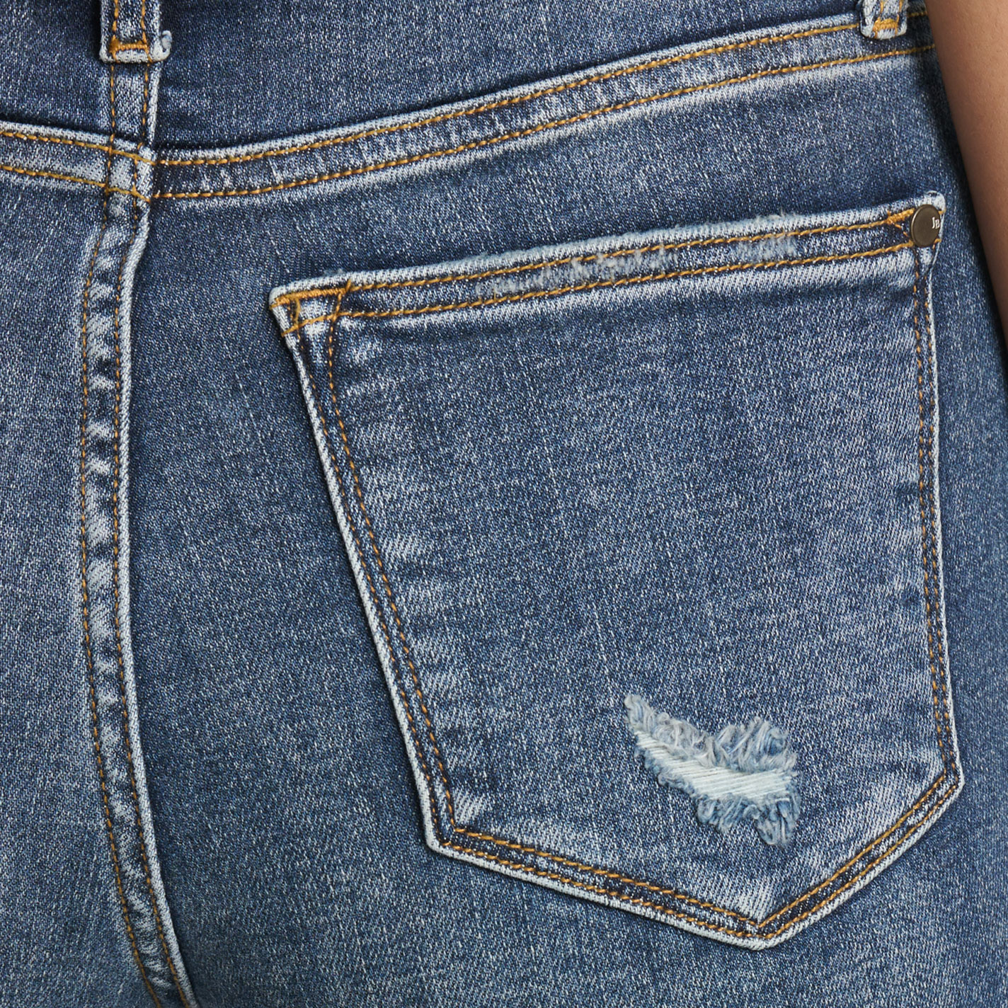 Judy Blue Women's Dark Distressed 90's Knees Straight Jeans - Plus Sizes - Image 1