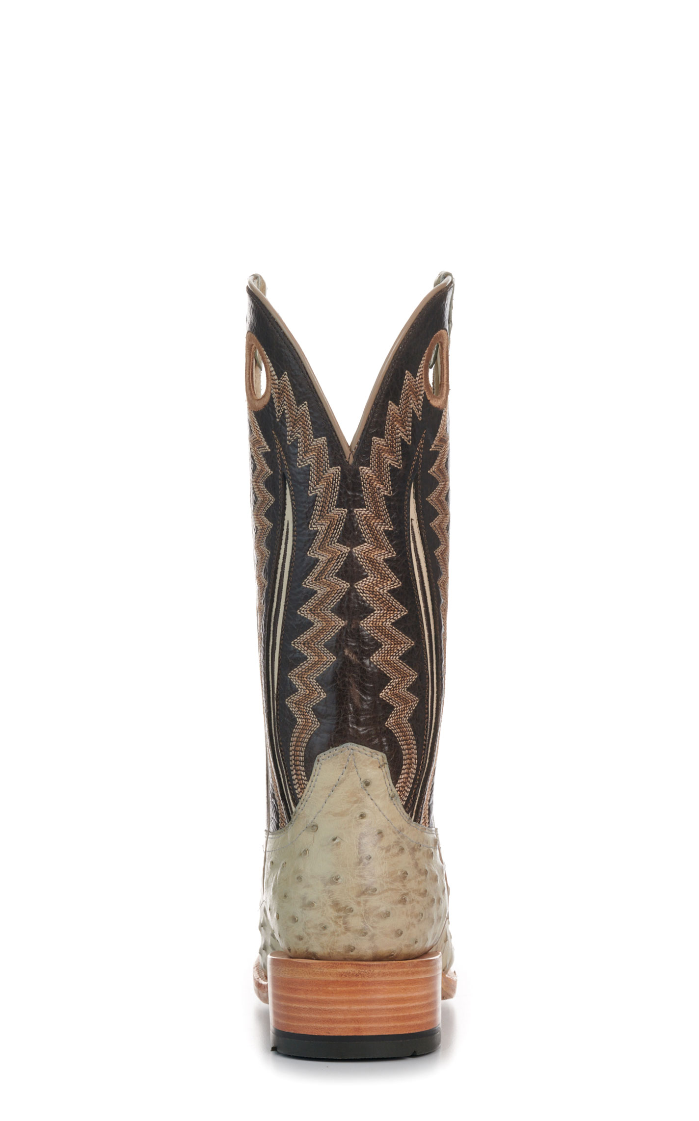 Ariat Men's Platinum Full Quill Ostrich Narrow Cutter Toe Cowboy Boots - Image 1