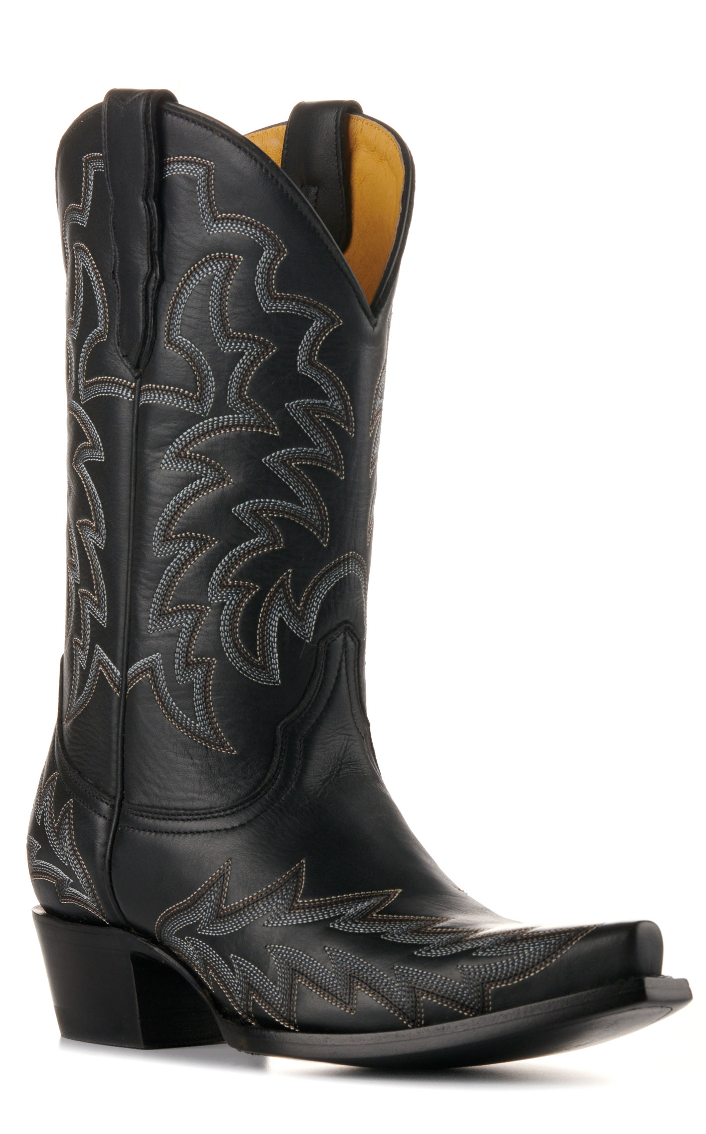 Cavender's Women's Black Snip Toe Cowboy Boots - Image 1