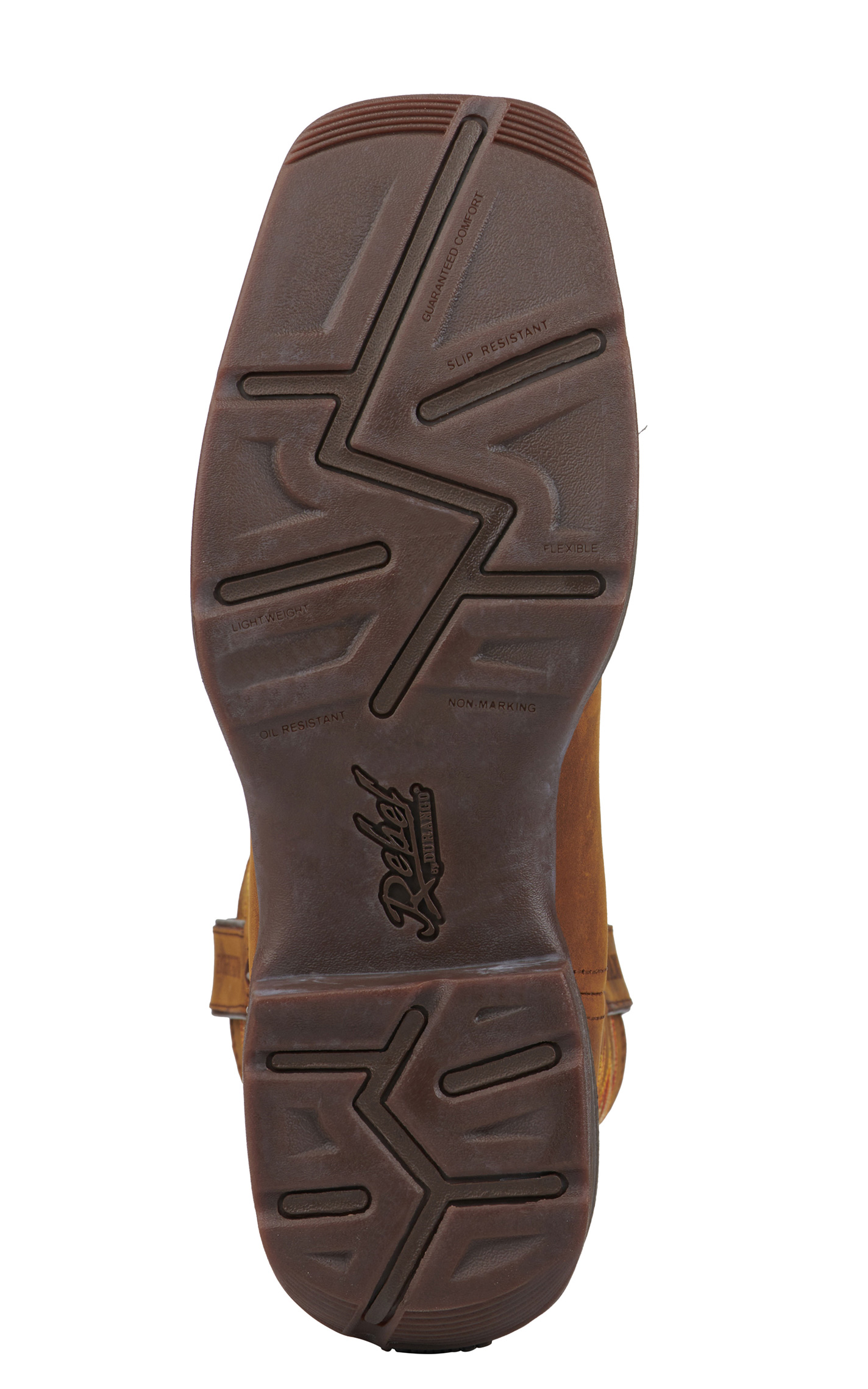 Durango Men's Rebel Russet Brown Square Toe Cowboy Boot - Image 1