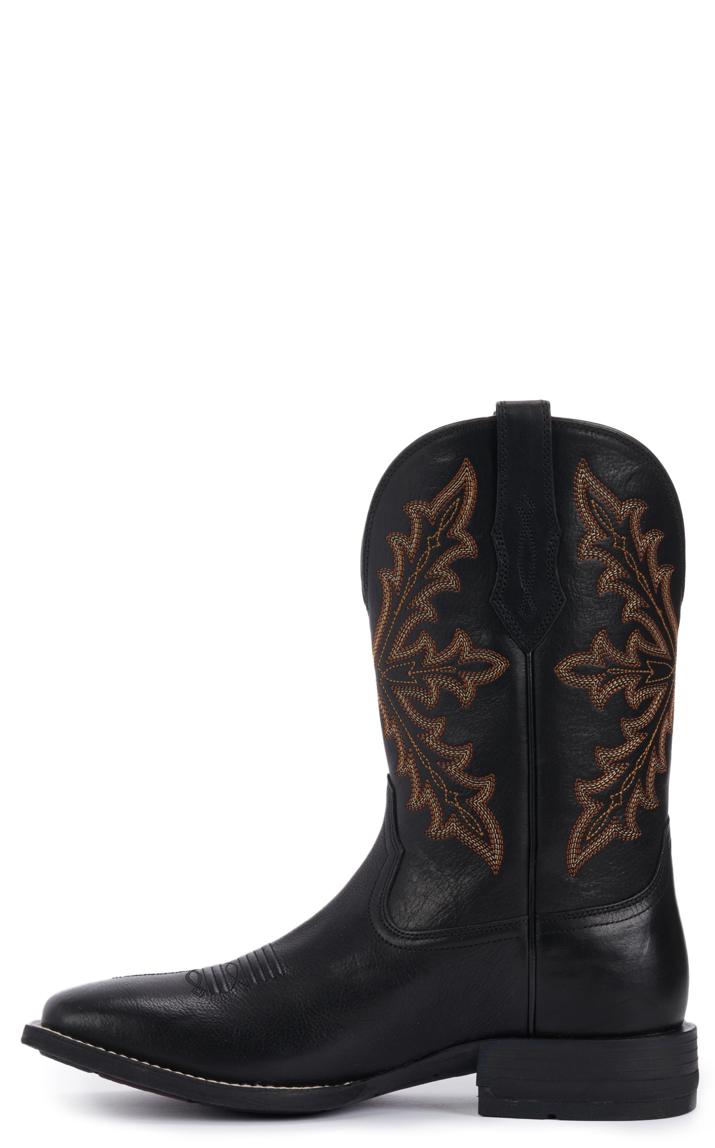 Ariat Men's Qualifier Night Sky Black Shock Shield Wide Square Toe Cowboy Boot - Image 1