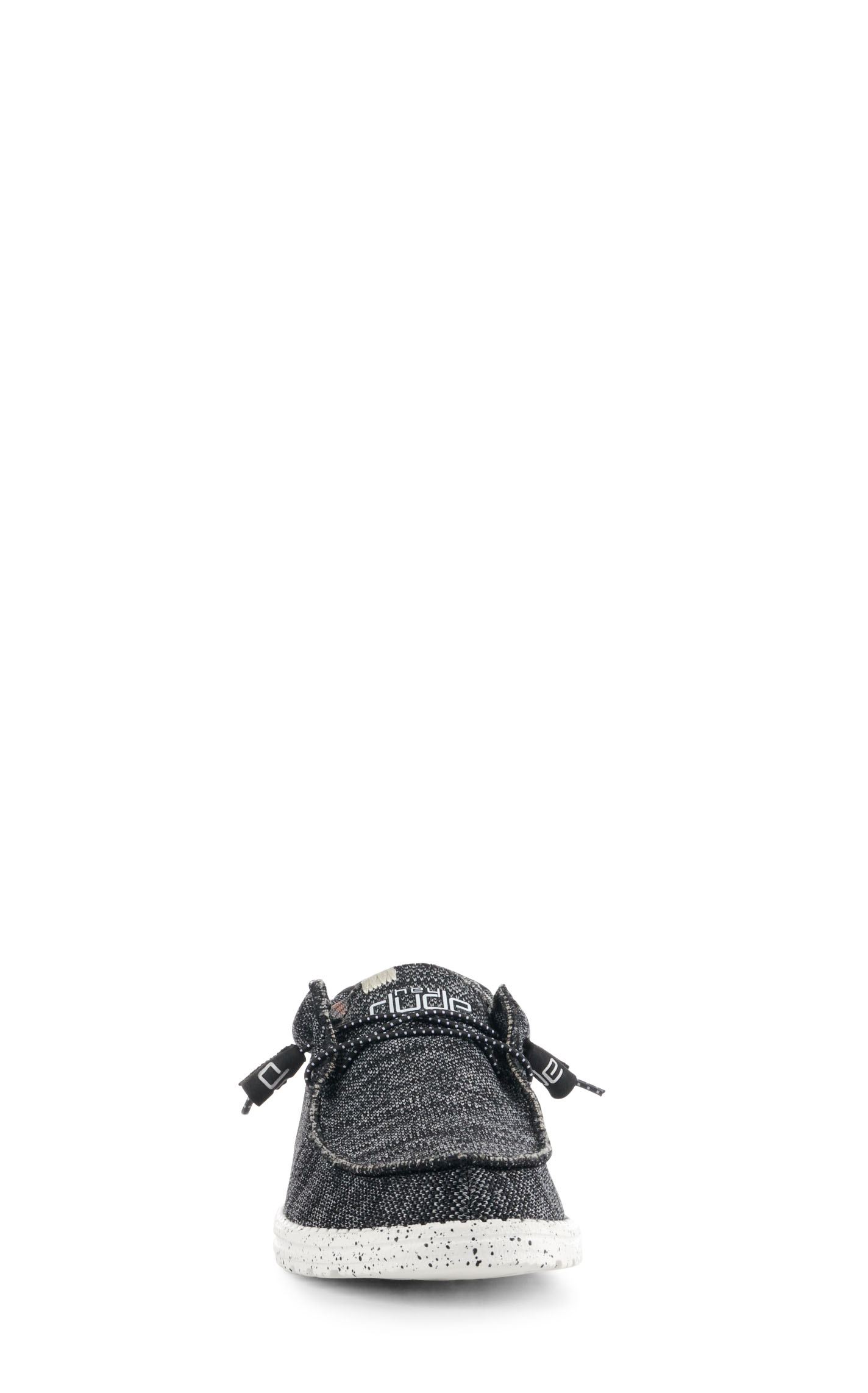 Hey Dude Men's Wally Sox Stitch Black & White Round Toe Lace Up Casual Shoes - Image 1