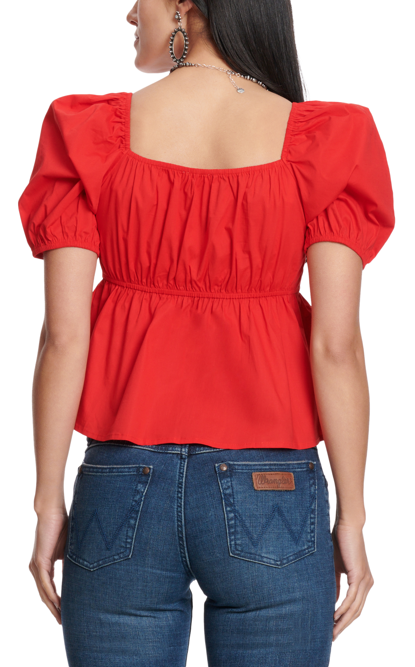 TCEC Women's Red Bow Front Top - Image 1