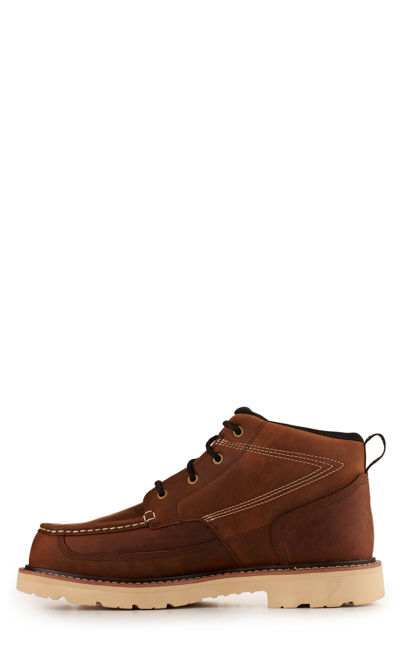Ariat Men's Rebar Lift Distressed Brown Round Composite Toe Chukka Work Boot - Image 1