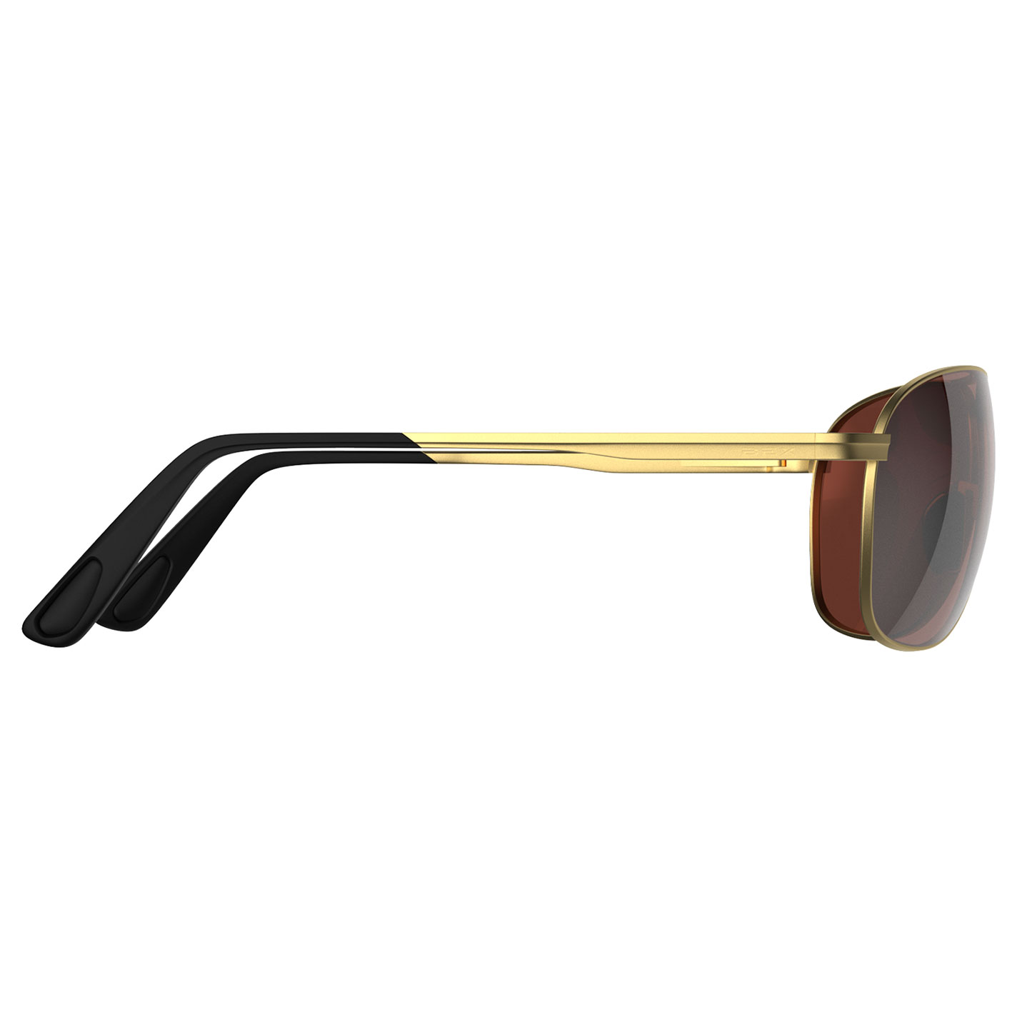 BEX Nova Matte Gold & Brown Sunglasses - Image 1