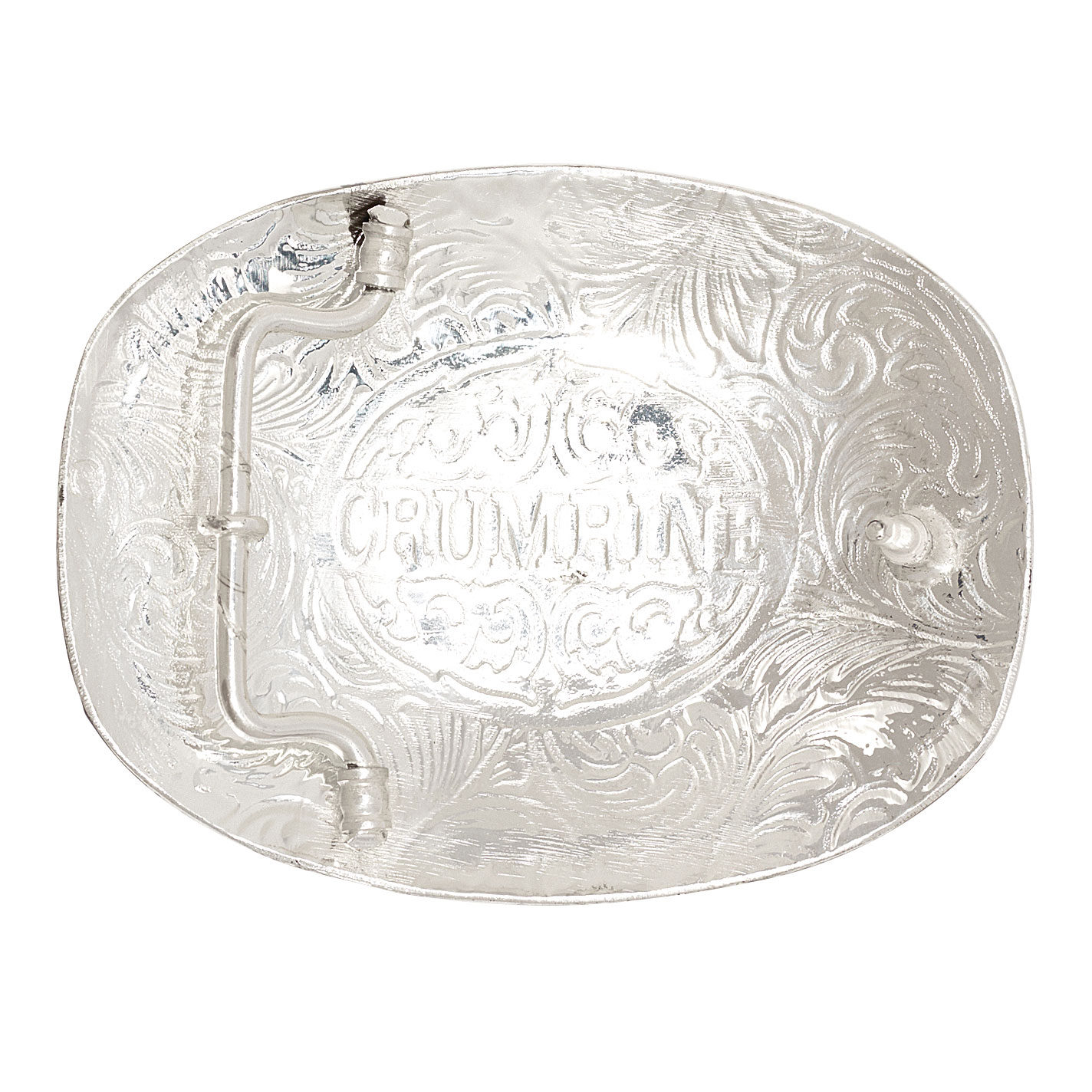 Crumrine Two-Tone Oval Initial B Western Belt Buckle - Image 2