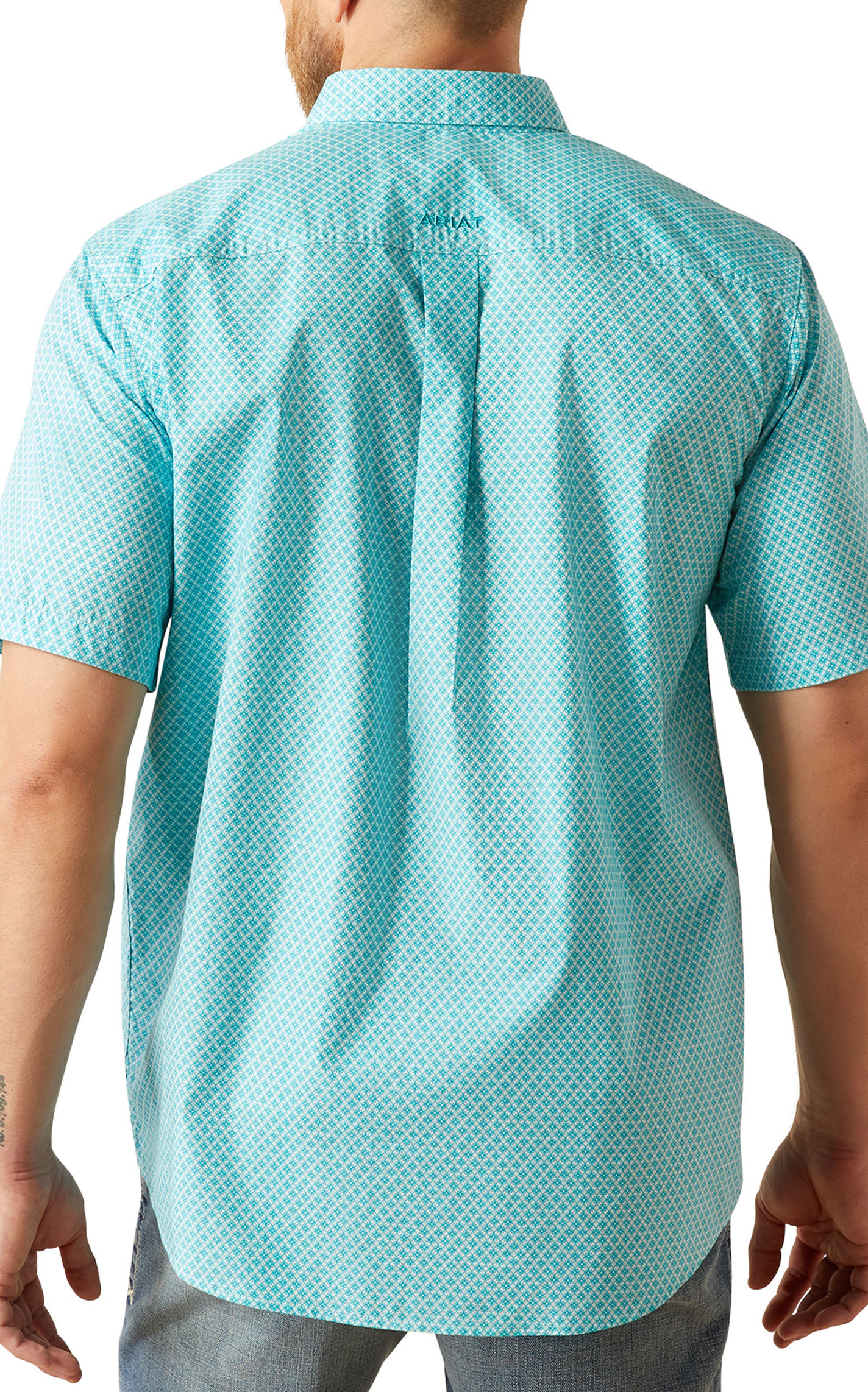 Ariat Men's Westin Turquoise Geo Print Western Shirt - Image 1