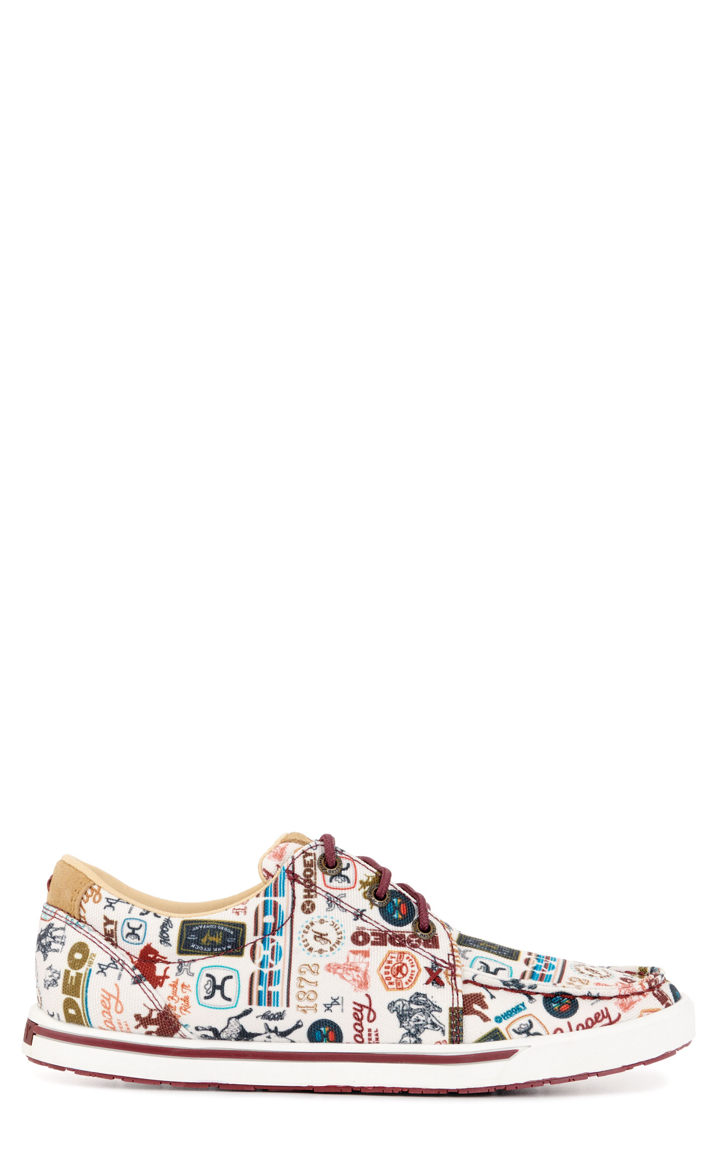 Twisted X Women's Hooey Loper Rodeo Print Moc Toe Casual Shoes - Image 1