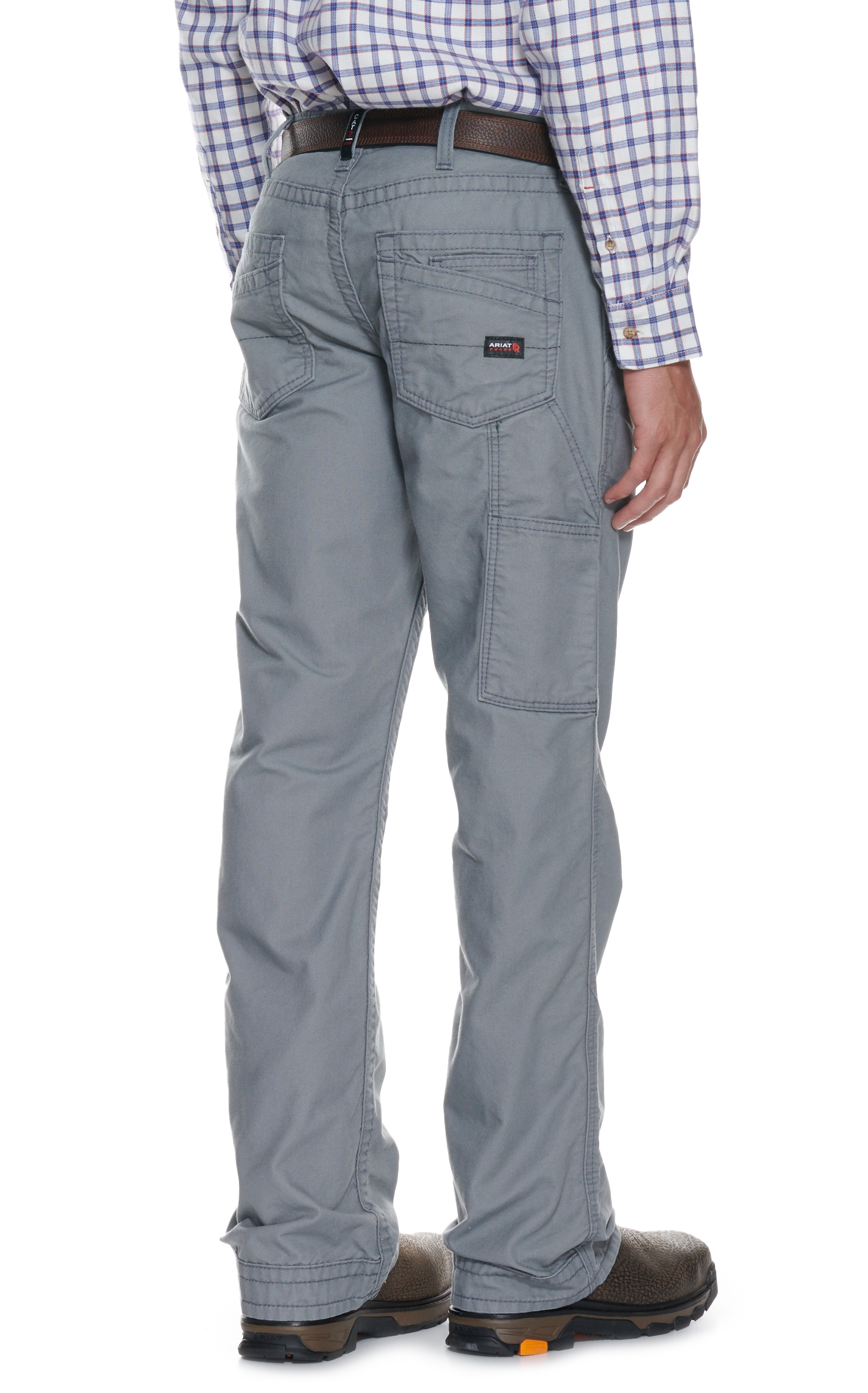 Ariat Men's FR M4 Workhorse Gray Relaxed Fit Boot Cut Work Pant - Image 1