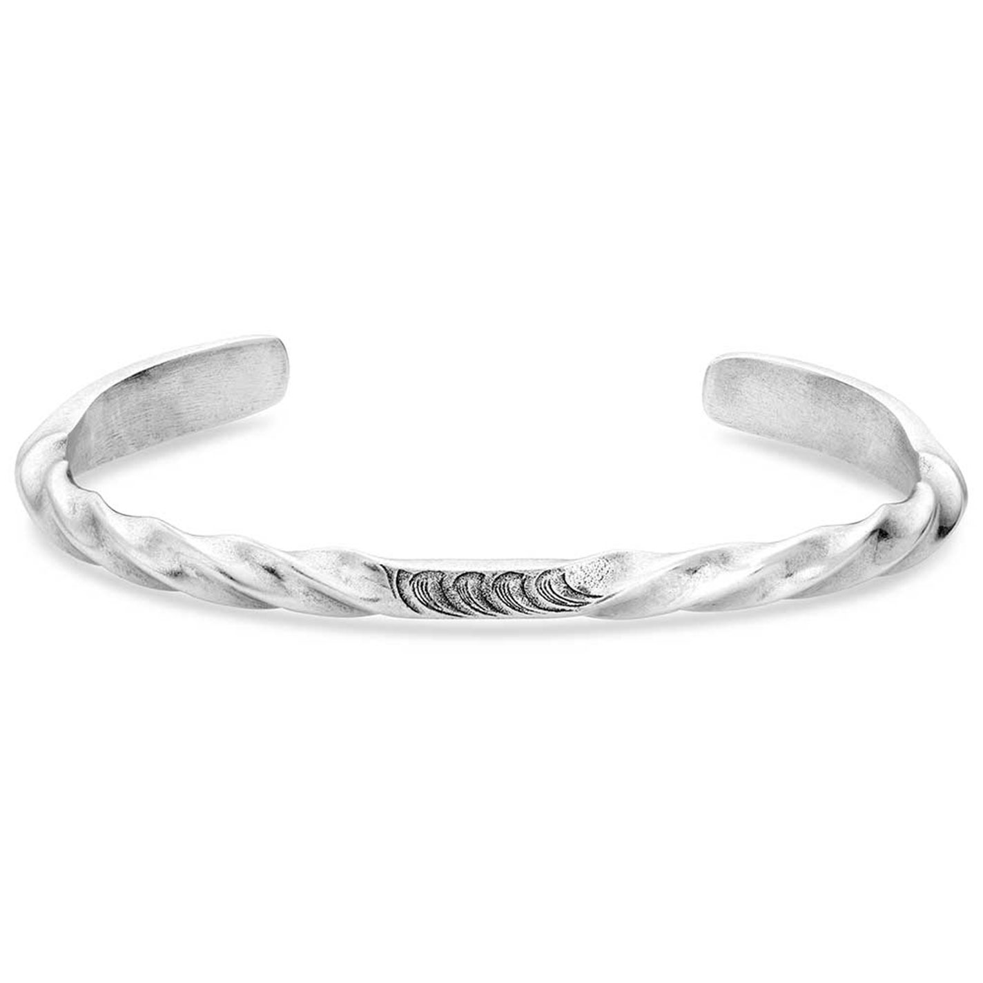 Montana Silversmiths Men's Silver Rugged Solstice Cuff Bracelet - Image 2