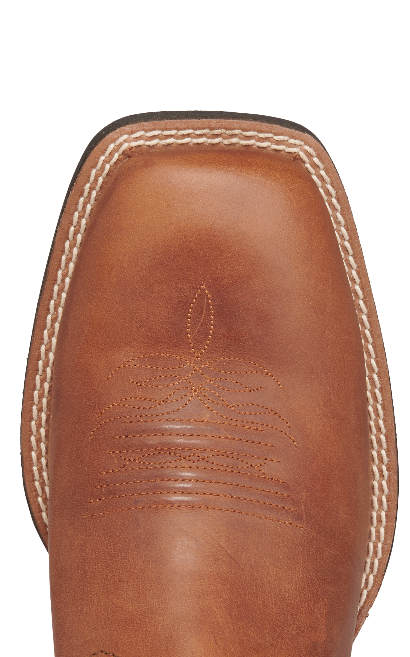 Justin Men's Bowline Tan and Green Wide Square Toe Cowboy Boots - Image 1