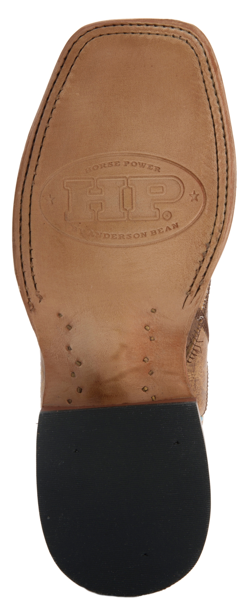 Anderson Bean Youth Macie Bean Brown & Tan Patchwork Square Toe Cowboy Boots - Image 1