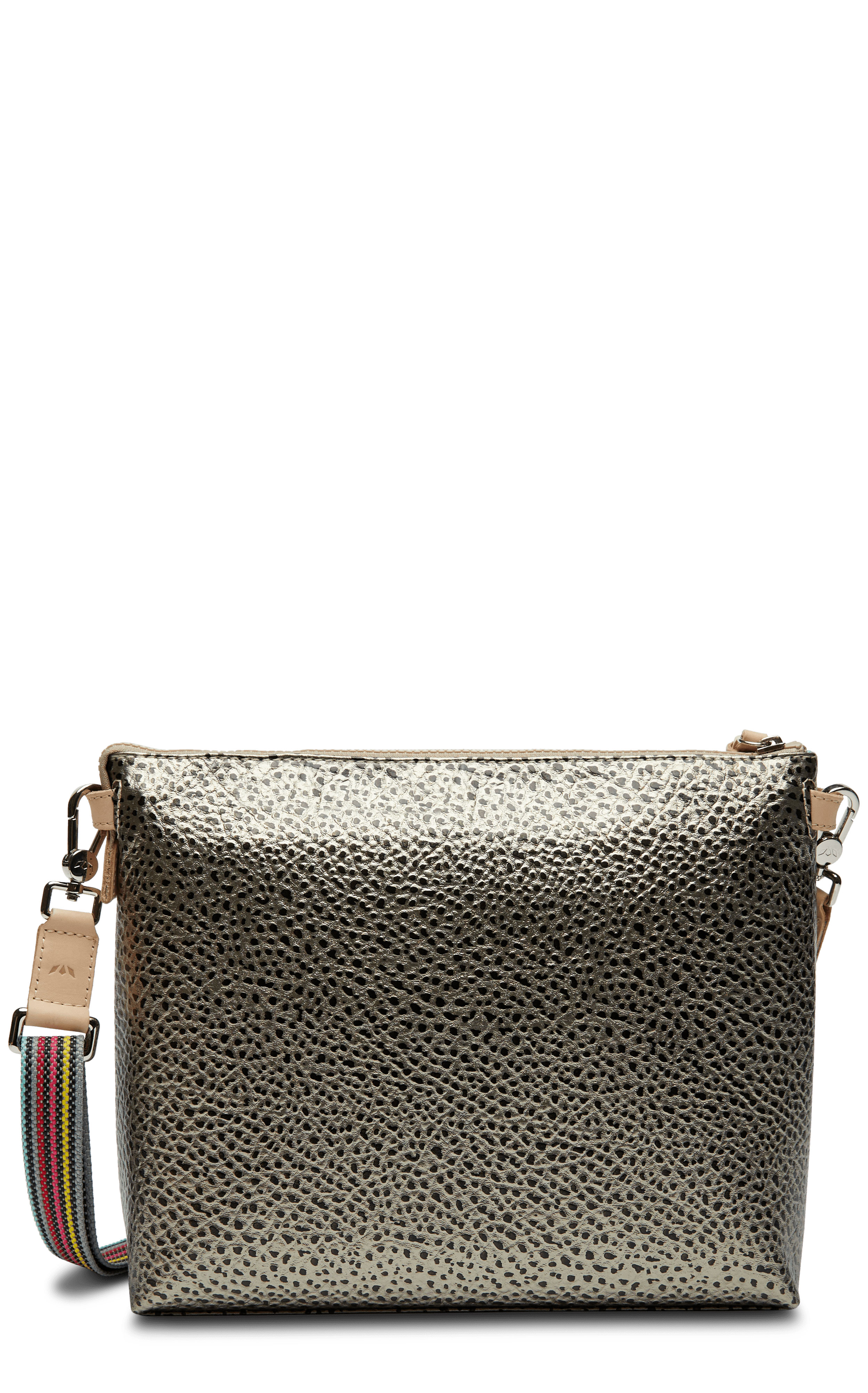 Consuela Tommy Pewter Metallic Downtown Crossbody Purse - Image 1
