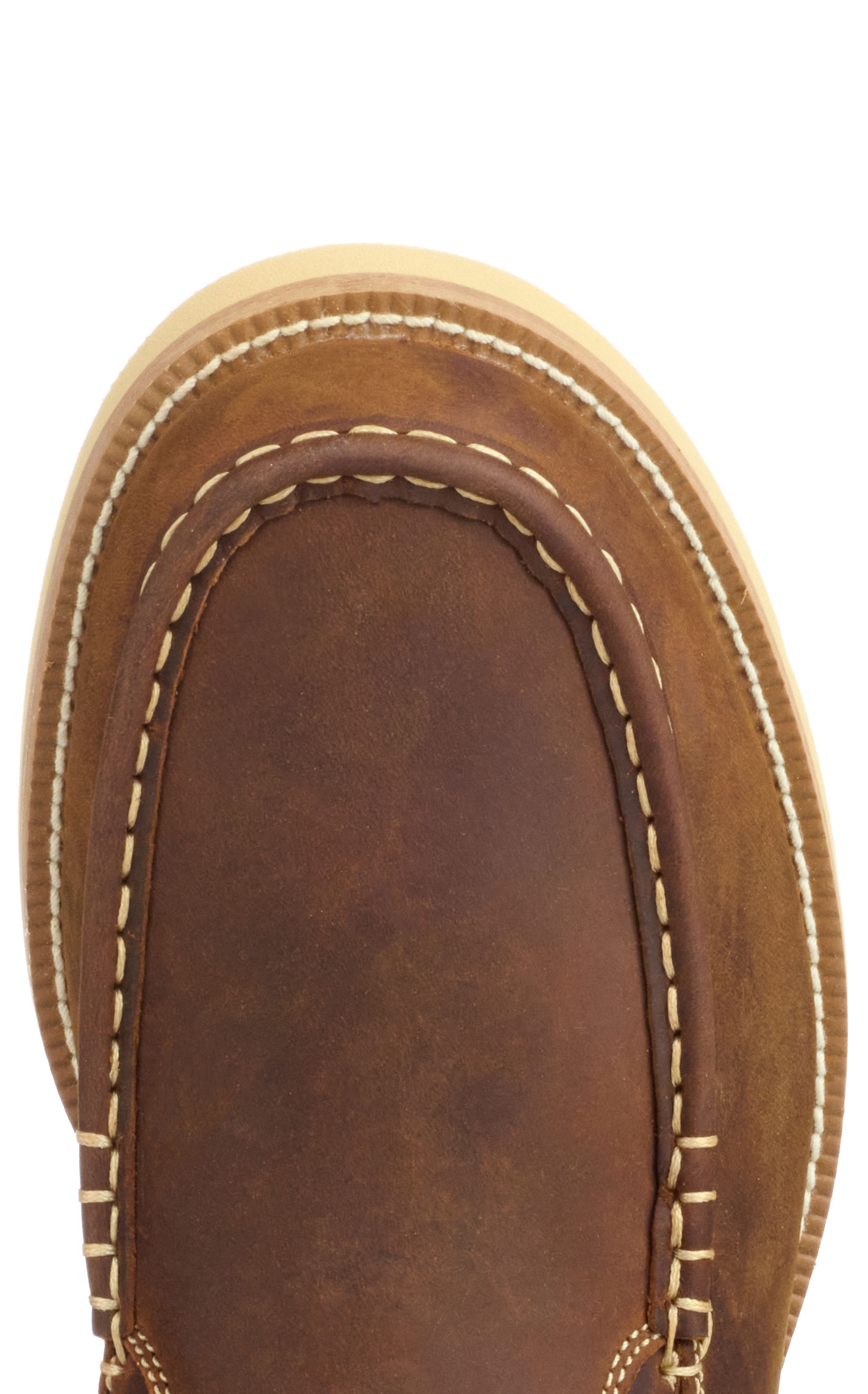 Twisted X Men's Oiled Saddle Brown Moc Toe Chelsea Wedge Shoe - Image 1