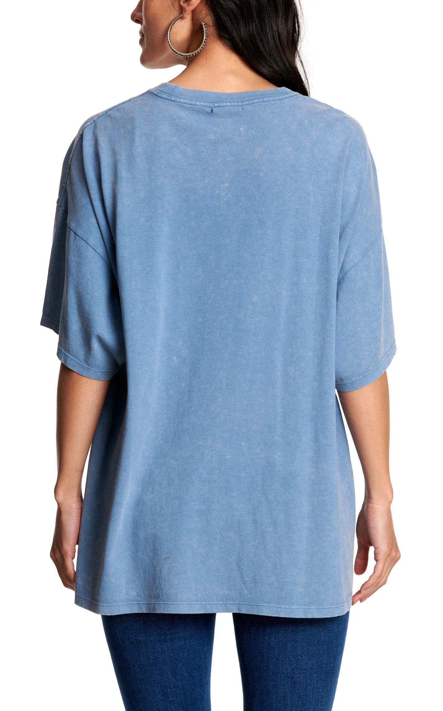 Rockin' C Women's Summer Sky Blue Oversized Howdy T-Shirt - Image 2