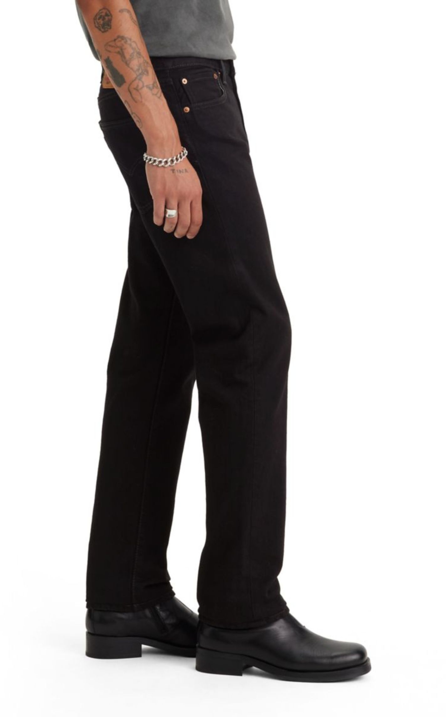 Levi's Men's 501 Original Fit Black Jeans - Image 2