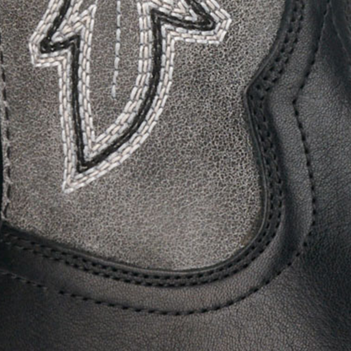 Ariat Men's Renegade Black and Titanium Bantamweight Punchy Square Toe Cowboy Boots - Image 1
