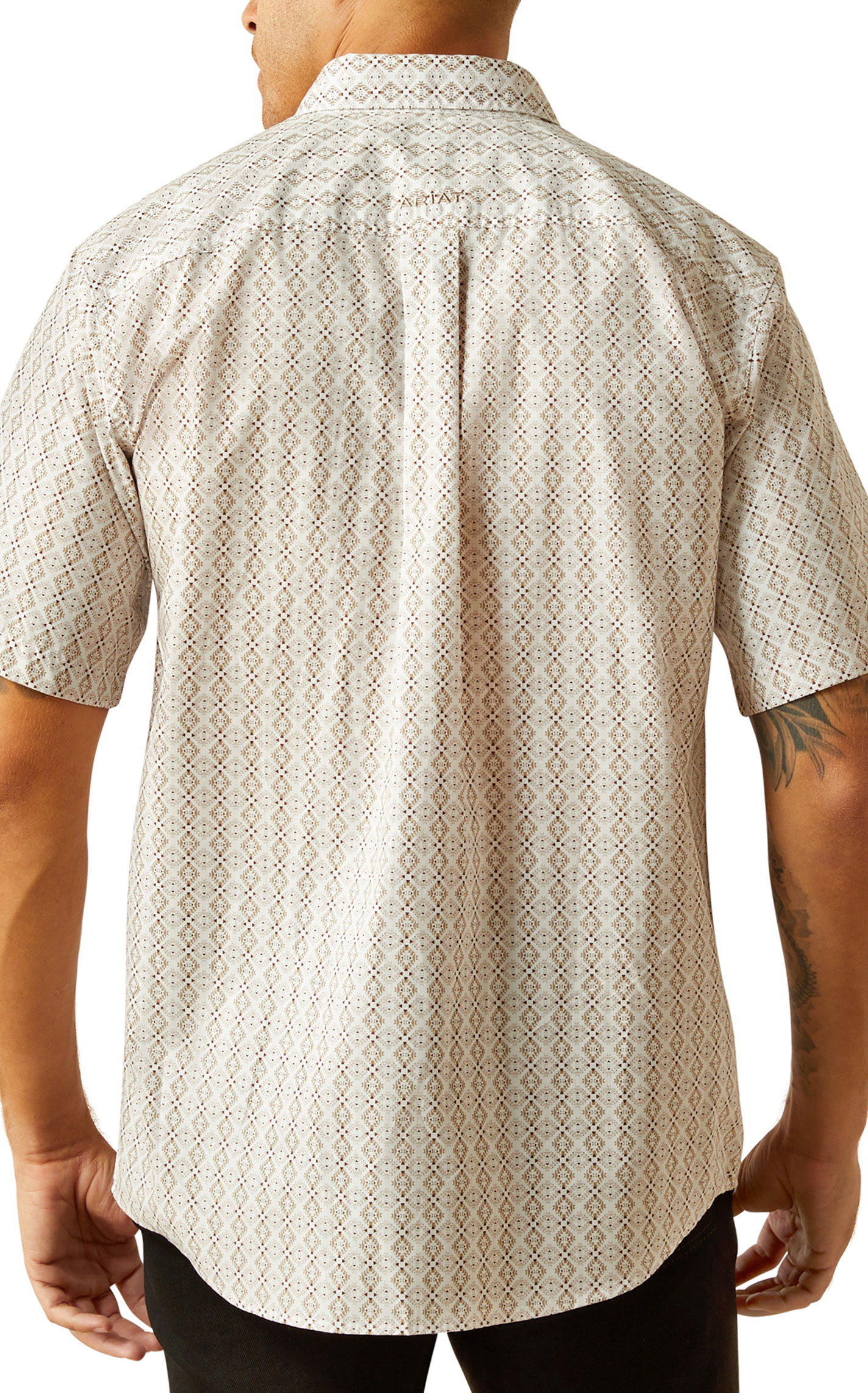 Ariat Men's Carlo Coffee Aztec Western Shirt - Image 2