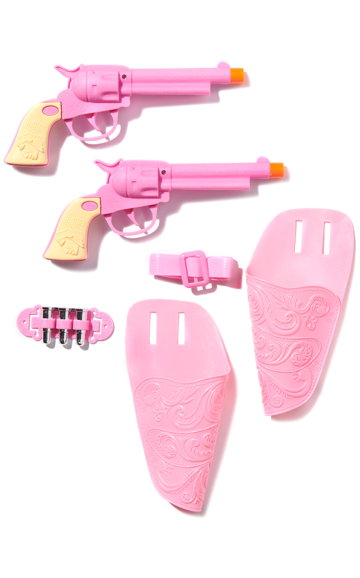 Western Fashion Accessories Pink Double Gun Playset - Image 2