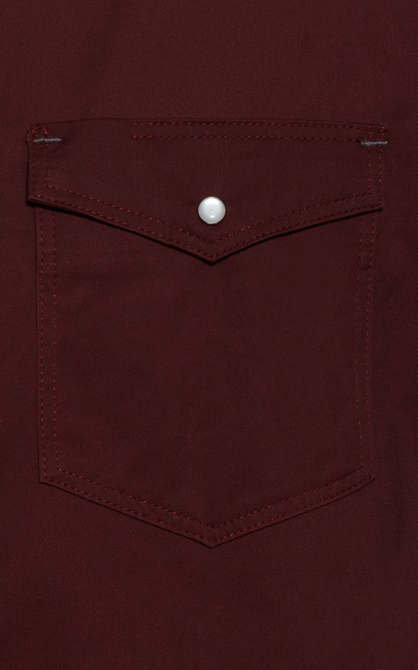Cowboy Workwear WorkFlex Men's Burgundy Long Sleeve Work Shirt - Image 1