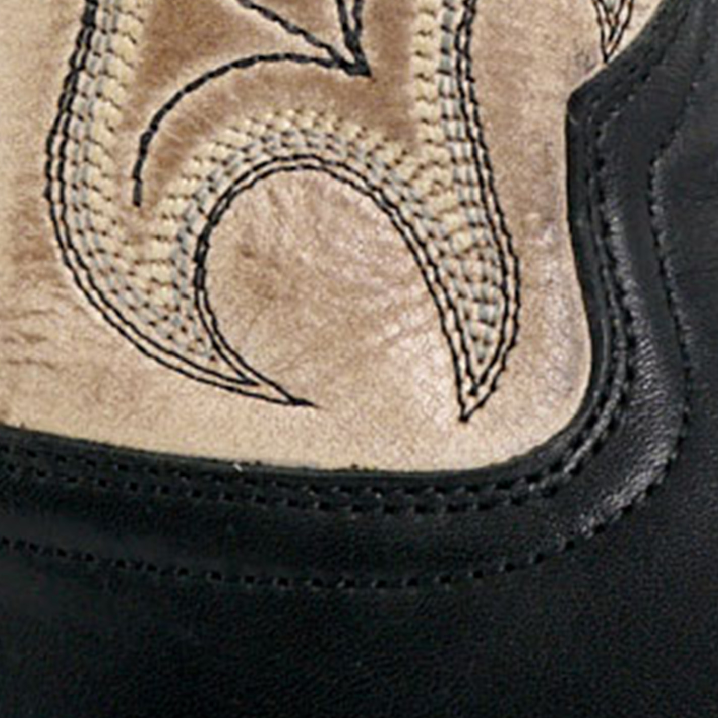 Laredo Men’s Westgate Black and Smoke Gray Punchy Square Toe Cowboy Boots - Image 1