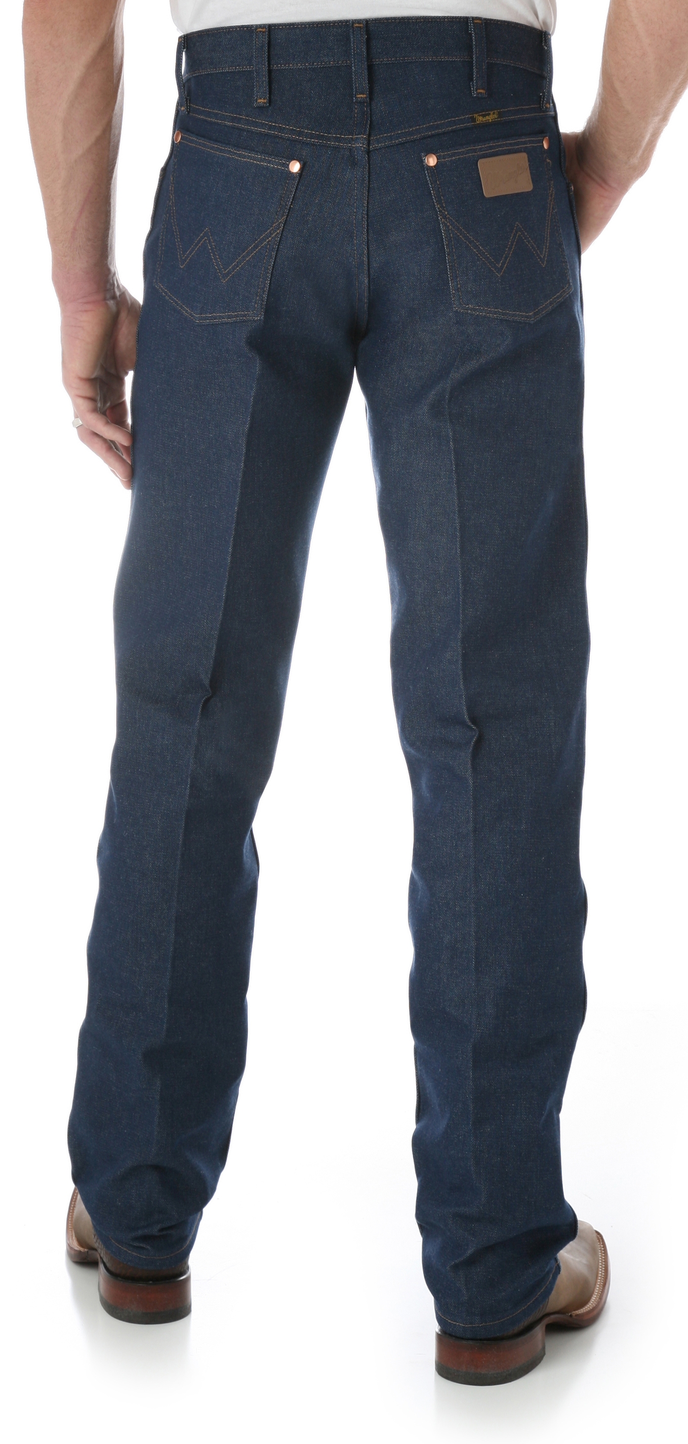 Wrangler Cowboy Cut Rigid Denim Indigo Original Fit Jeans - Image 1